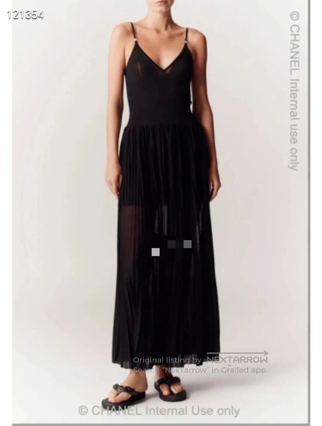 Chanel Chanel 23P Black Knit Camisole Dress. Size XXS / US 00 / IT 34 - 8 Thumbnail