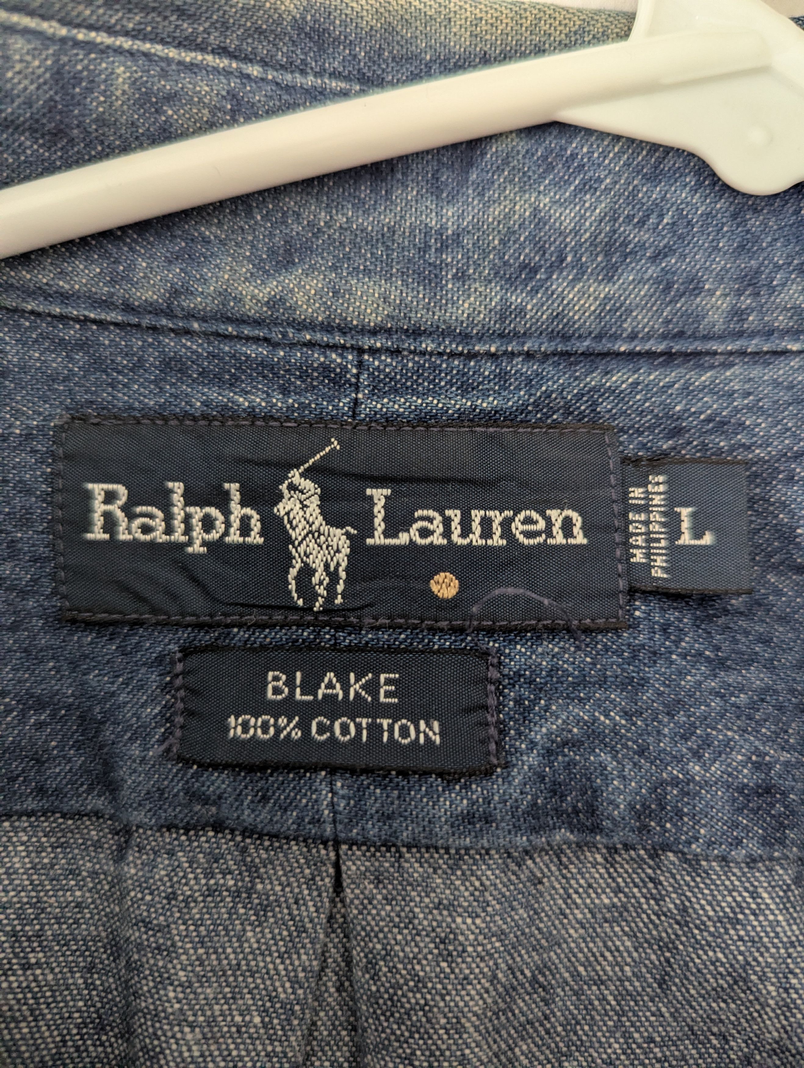 Polo Ralph Lauren Vintage heavy Denims Shirt Size US L / EU 52-54 / 3 - 4 Thumbnail