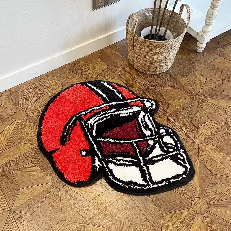 Other Handmade Custom Football Tufted Bedroom Rug Carpet Size ONE SIZE - 4 Thumbnail