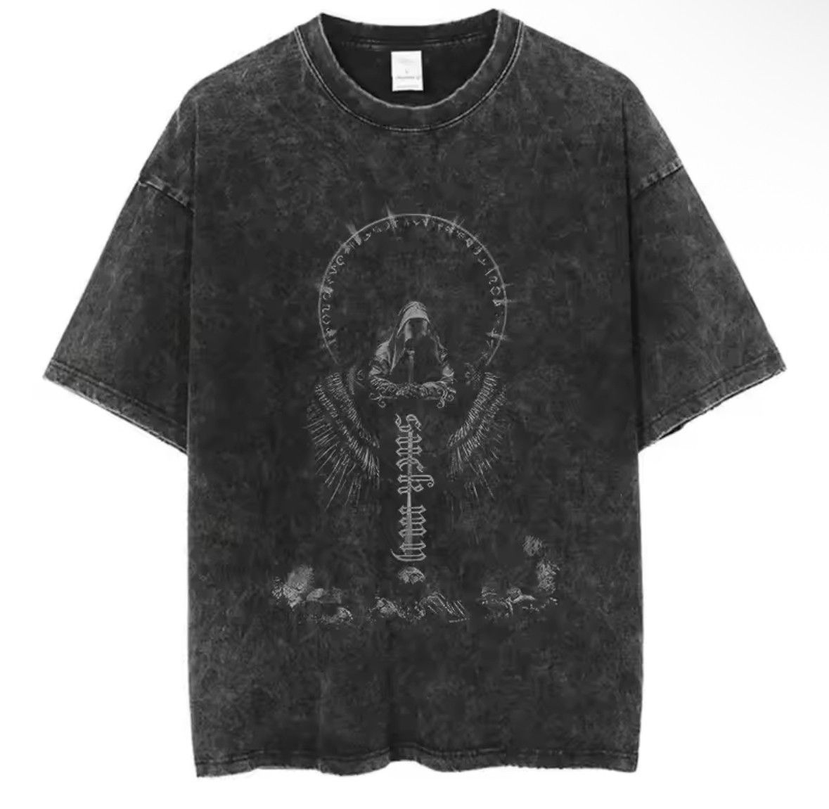 Other Y2K Vintage Punk Skull Sword Washed T-Shirt Size US L / EU 52-54 / 3 - 1 Thumbnail