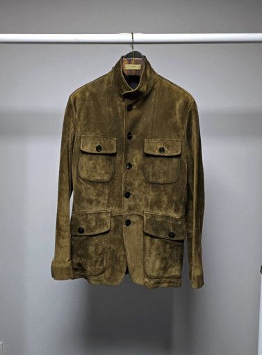 Tom Ford o1sm1stk0824 Suede Jacket in Brown Size US L / EU 52-54 / 3 - 1 Thumbnail