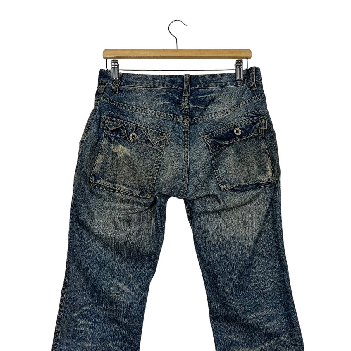 Japanese Brand Vintage Three Stone Throw Distressed Bush Pants Size 30" / US 8 / IT 44 - 9 Thumbnail