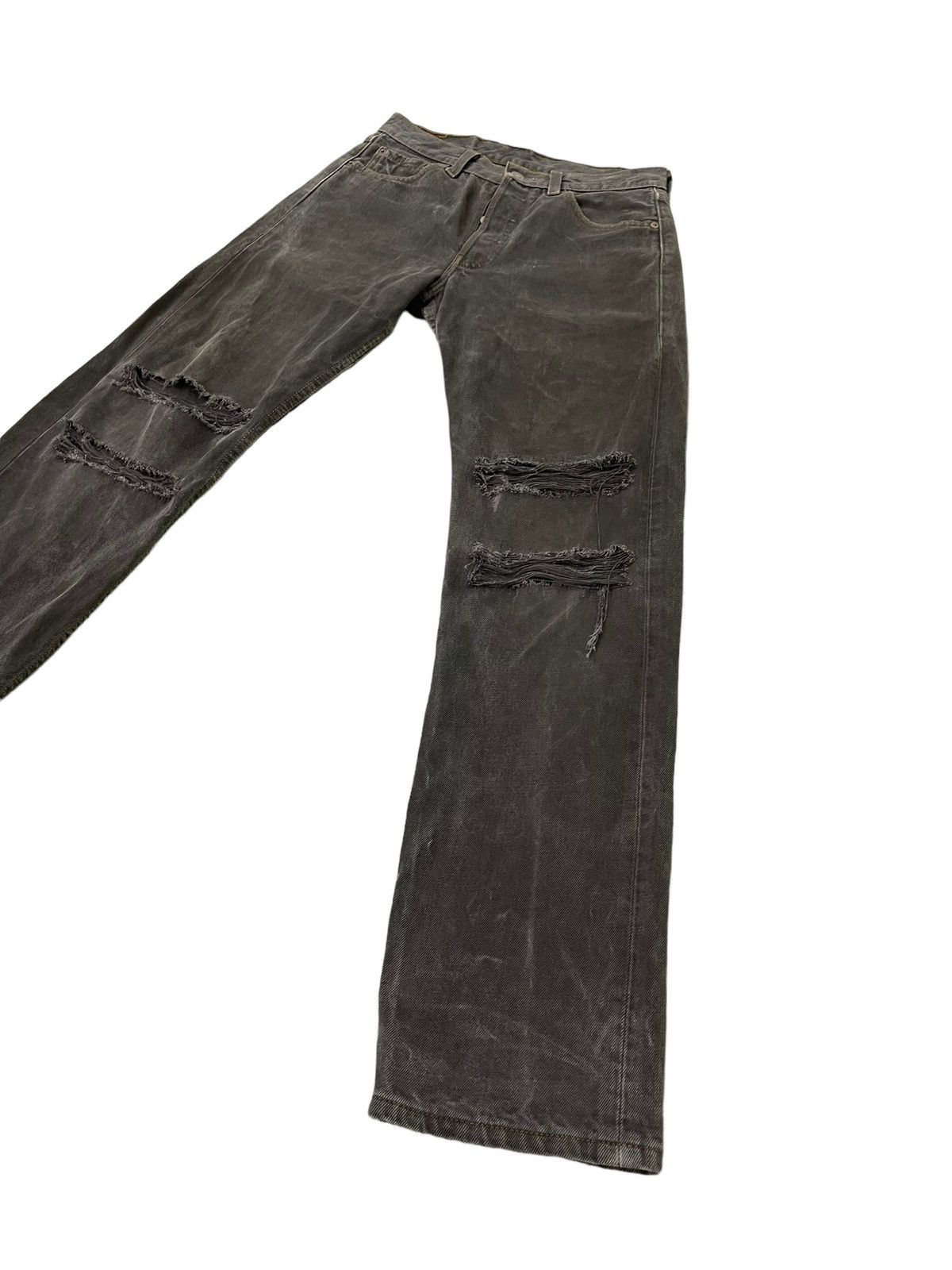 Levi's Vintage Clothing 2000 Levi’s 501 Made in USA Distress Straight 6🟦5 Size US 29 - 3 Thumbnail