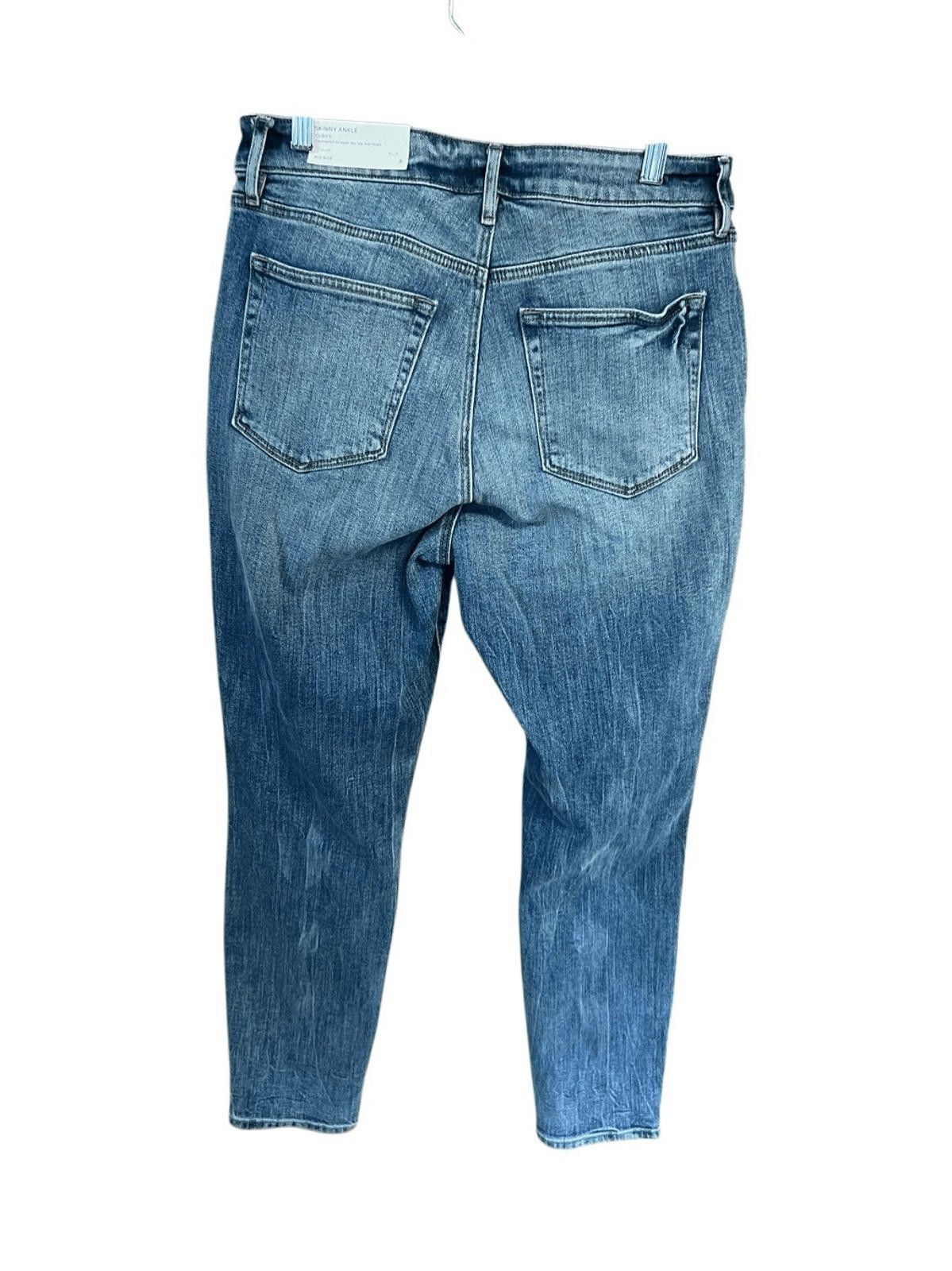 Designer Loft Womans Skinny Ankle/Curvy/ Mid Rise Jeans Sz 8 NWT Size 30" / US 8 / IT 44 - 2 Thumbnail