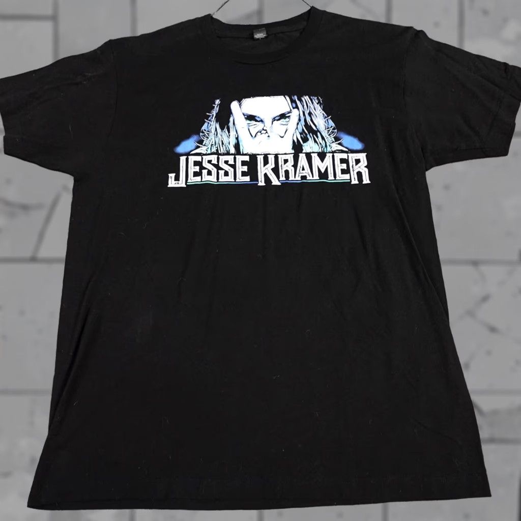 Vintage Jesse Kramer T-shirt Large Black Cotton Men Crew Neck Short Sleeve T-Shirt Music Graphic Print Size US L / EU 52-54 / 3 - 1 Thumbnail