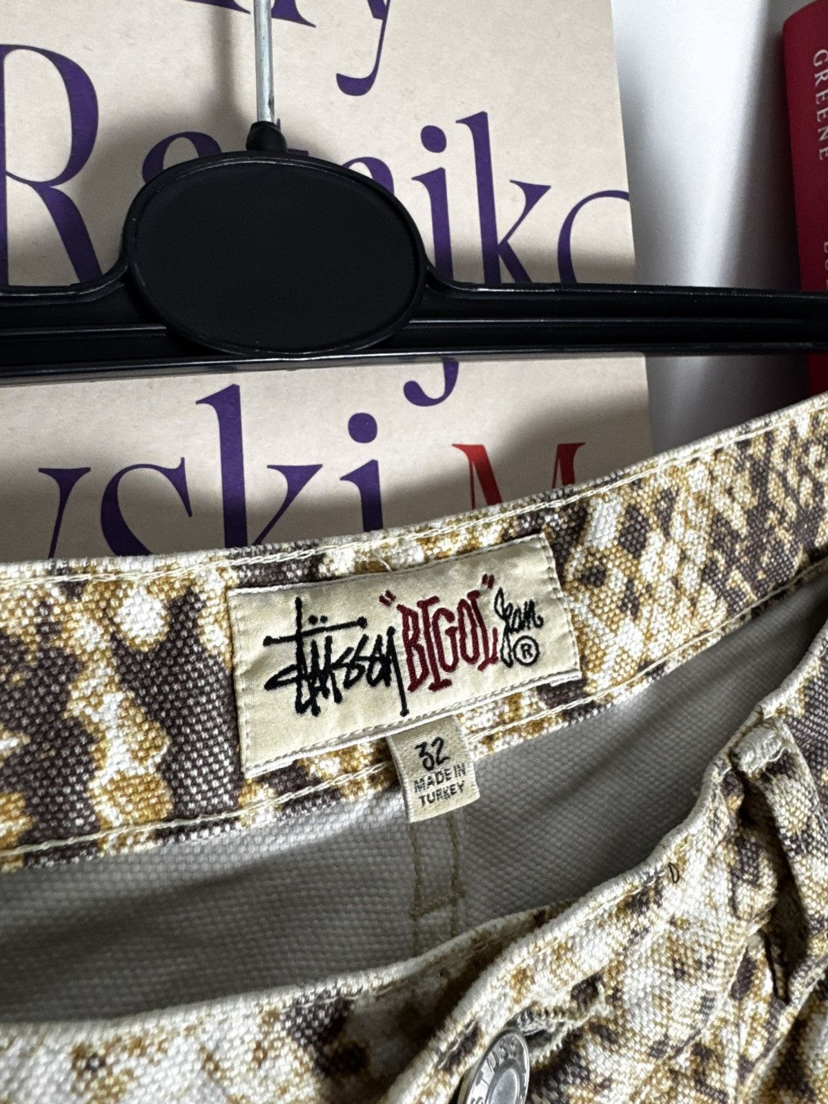 Stussy STUSSY WASHED CANVAS BIG OL JEANS PYTHON HYPE STREETWEAR Size US 32 / EU 48 - 2 Thumbnail
