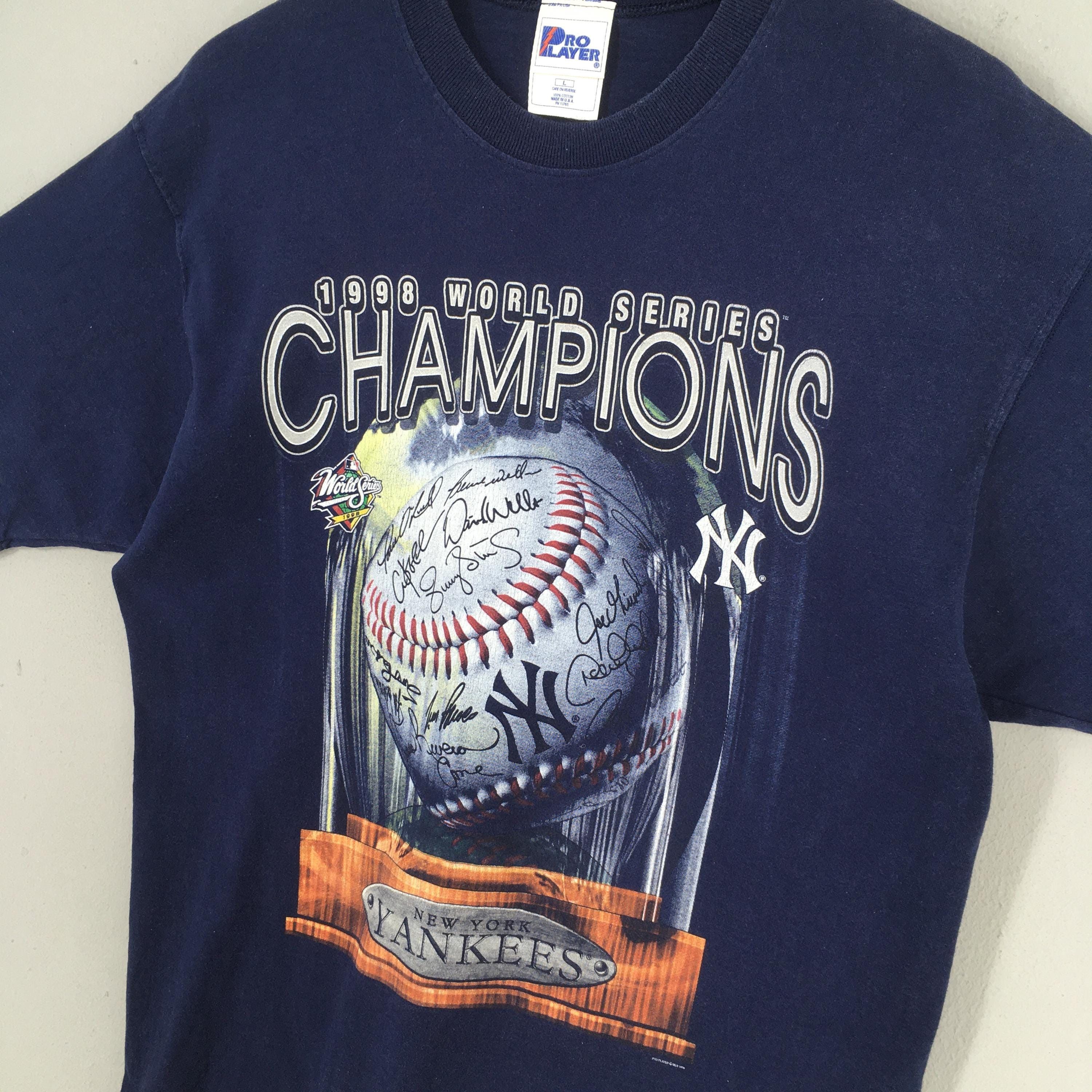 MLB Vintage 90s New York Yankees MLB Blue T shirt Large Size US L / EU 52-54 / 3 - 3 Thumbnail
