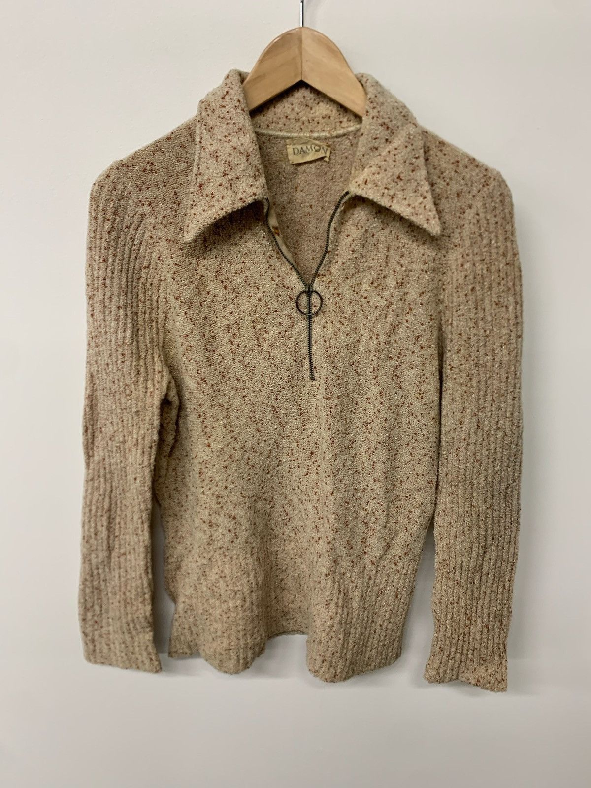 Vintage Vintage Red Sand Knit Sweater Size US M / EU 48-50 / 2 - 1 Thumbnail