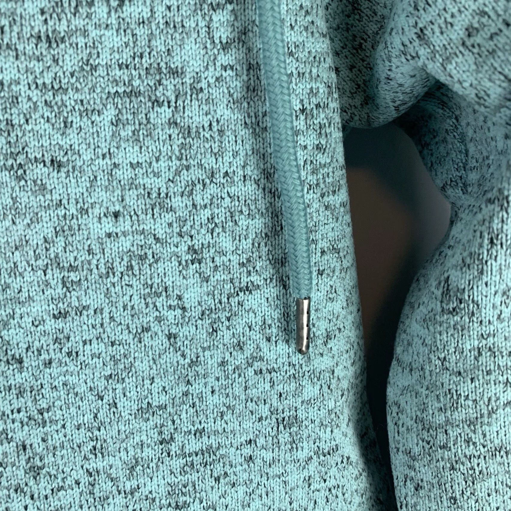 ASCENO Ascend Expedition Women’s XS Fleece Heathered Turquoise L/S Hoodie Pullover Size XS / US 0-2 / IT 36-38 - 7 Thumbnail