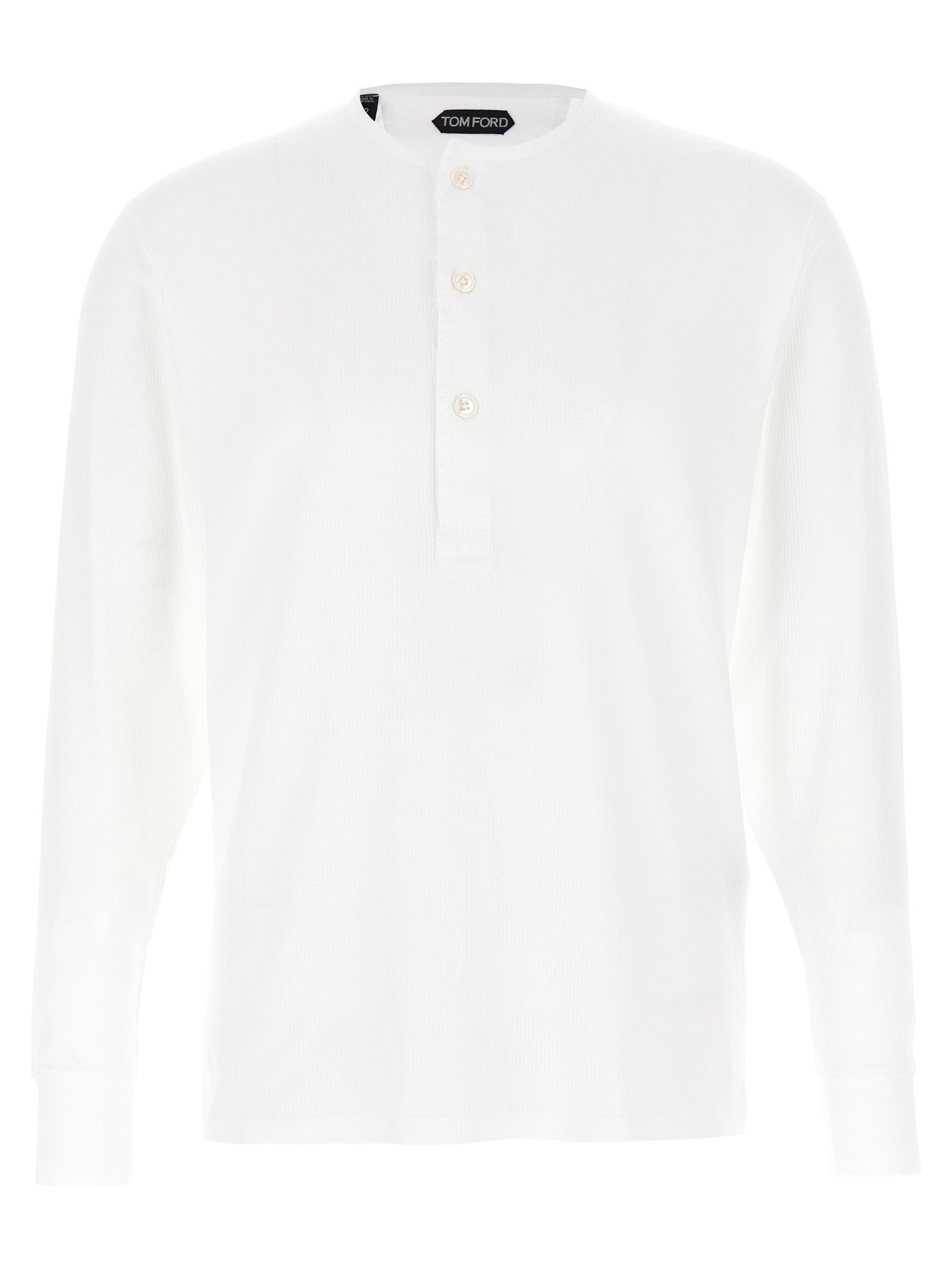 Tom Ford Ribbed Cotton T-Shirt Size US L / EU 52-54 / 3 - 1 Thumbnail