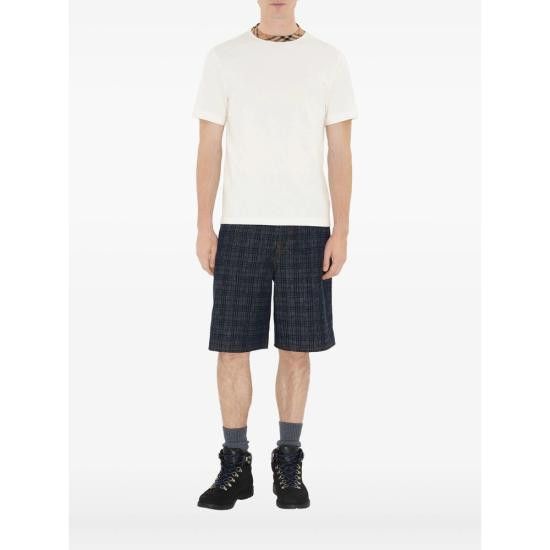 Burberry BURBERRY Men T-Shirts 8110100 RYAN CT B7078 WHITE Size US XL / EU 56 / 4 - 1 Thumbnail