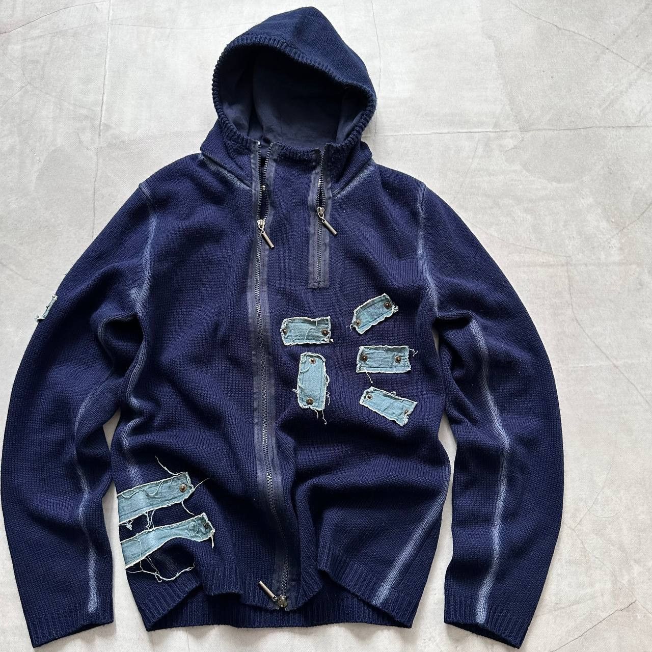 Hysteric Glamour × Undercover 00s Military Painted Zip Hoodie Napoleon Buzz Rickson’s Vibe Size US L / EU 52-54 / 3 - 2 Thumbnail