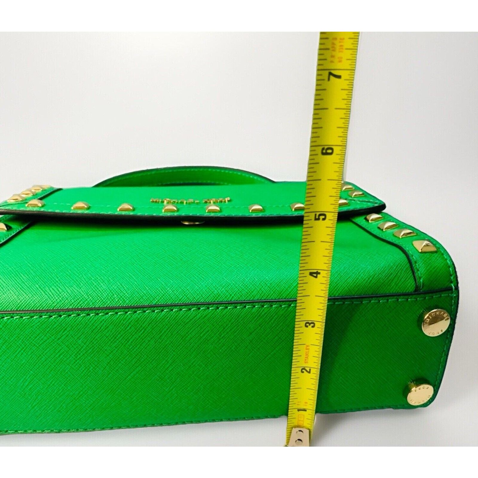 Michael Kors NWOT Michael Kors Dillon Green Palm STD MD Messenger Leather Size ONE SIZE - 6 Thumbnail