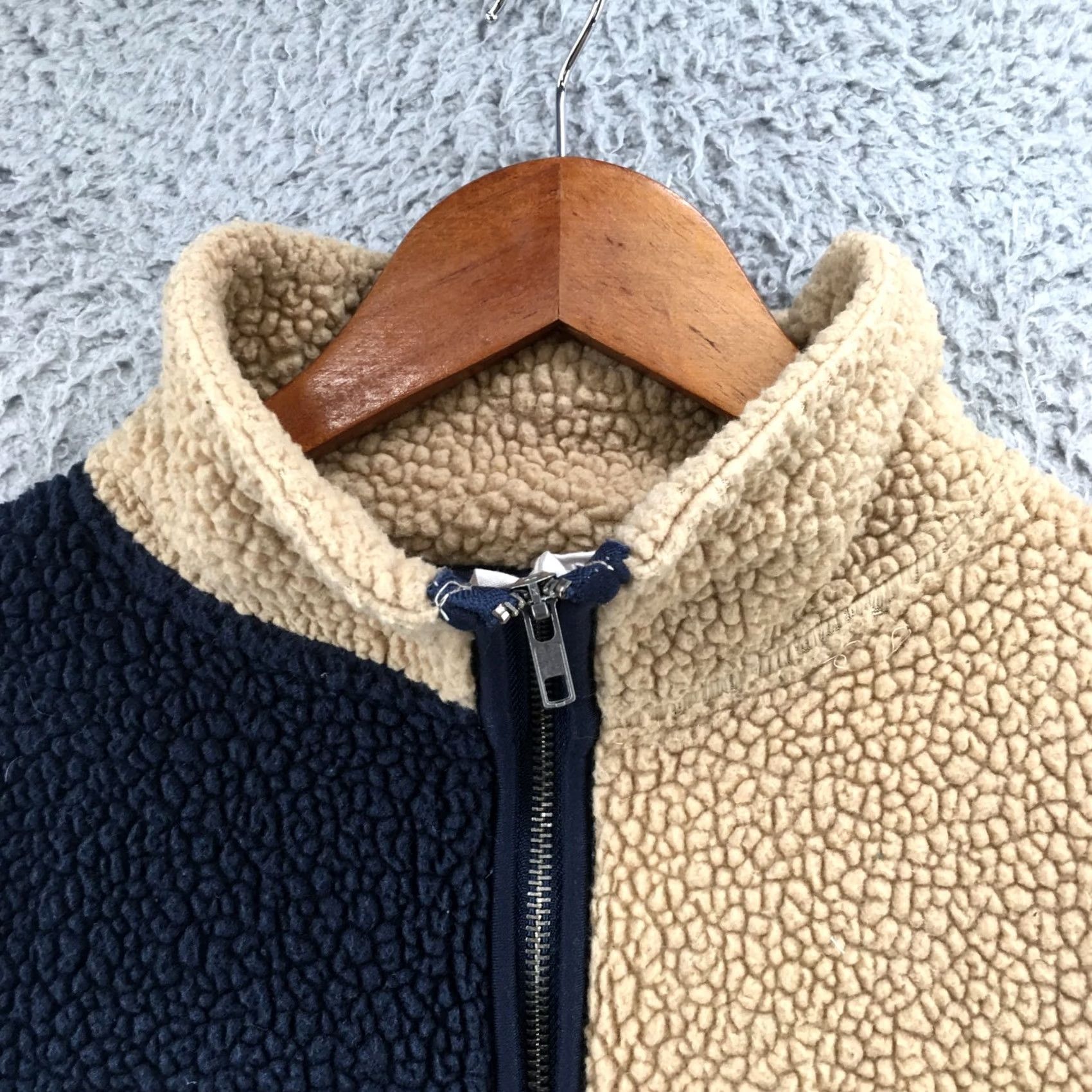 BKE BKE Core Fleece Jacket Womens S Multicolor Cotton Blend Long Sleeve Mock Neck Jacket Size S / US 4 / IT 40 - 3 Thumbnail