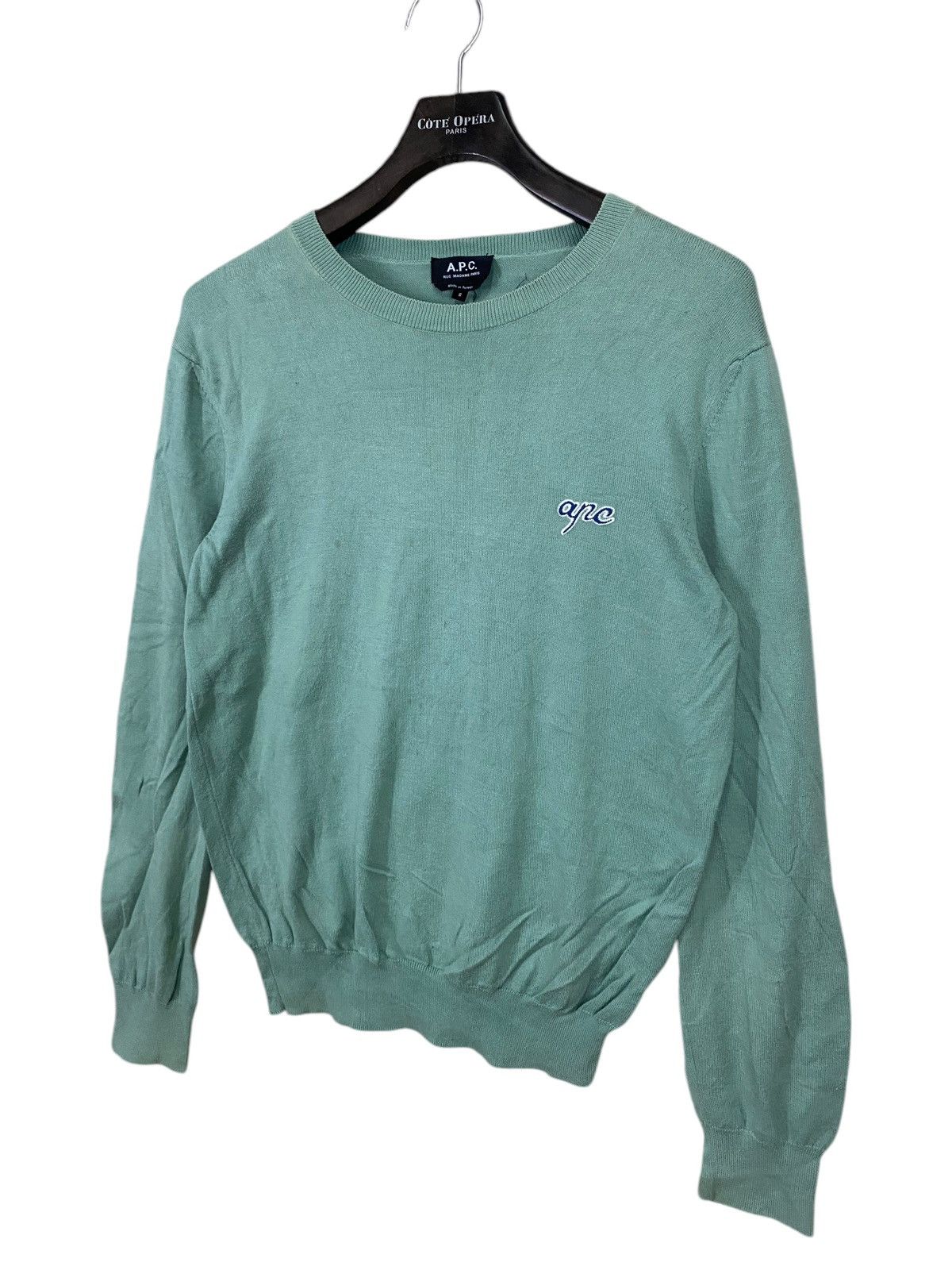 A.P.C. × Designer Apc rue madame paris small logo sweatshirt pullover Size US L / EU 52-54 / 3 - 3 Thumbnail