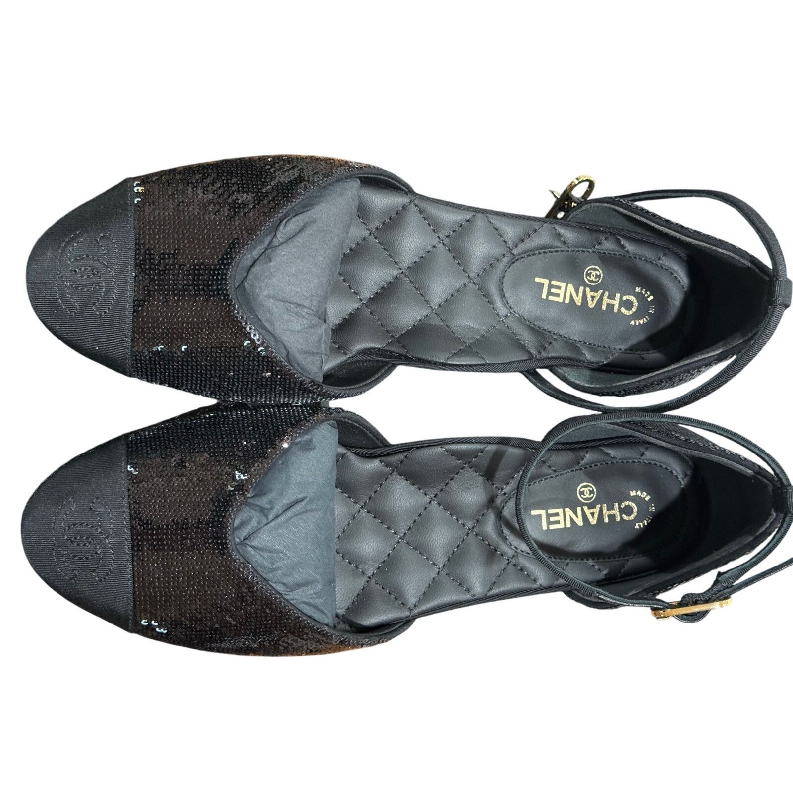 Chanel Chanel Sequin Grosgrain Cap Toe Ballerinas sz. 36 EU Size US 6 / IT 36 - 5 Thumbnail