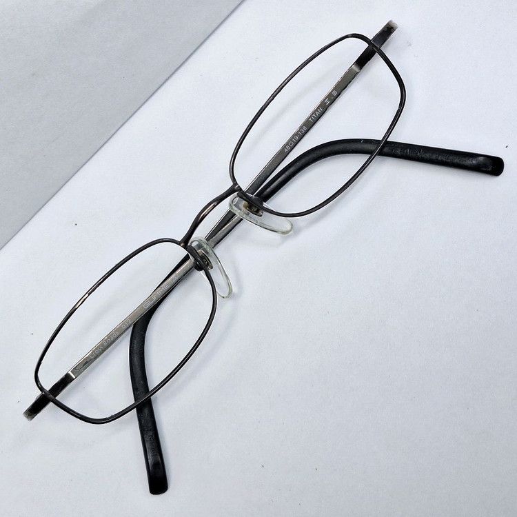 Other VINTAGE Cross Roads by Sanko Kogaku GUMMETAL Glasses Frame Size ONE SIZE - 1 Thumbnail