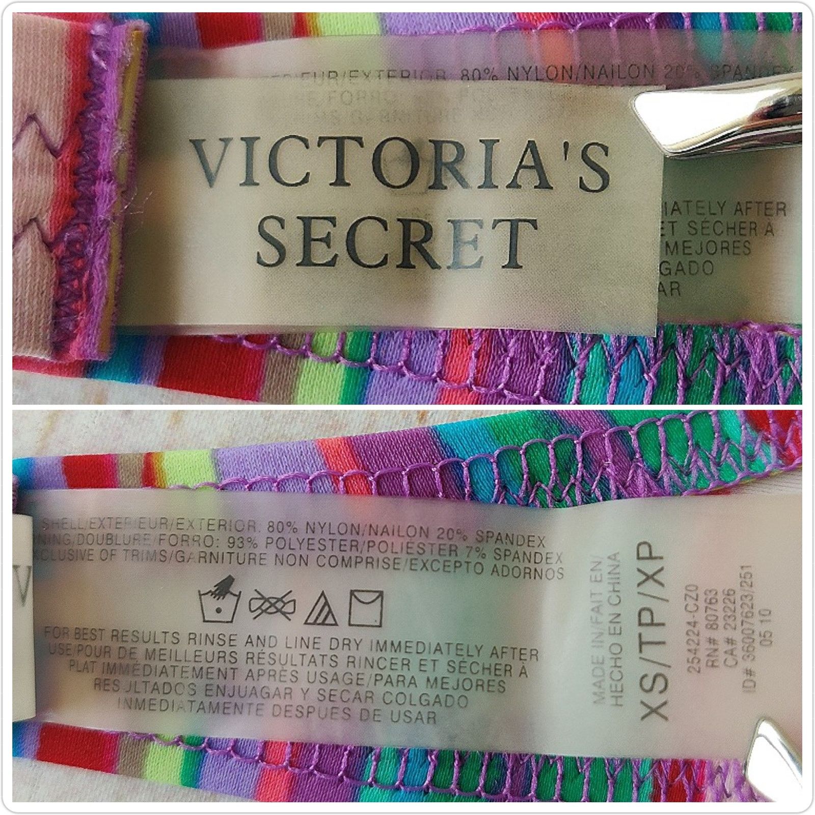 Victoria's Secret Victoria's Secret striped knotted bikini top sz XS Size ONE SIZE - 8 Thumbnail