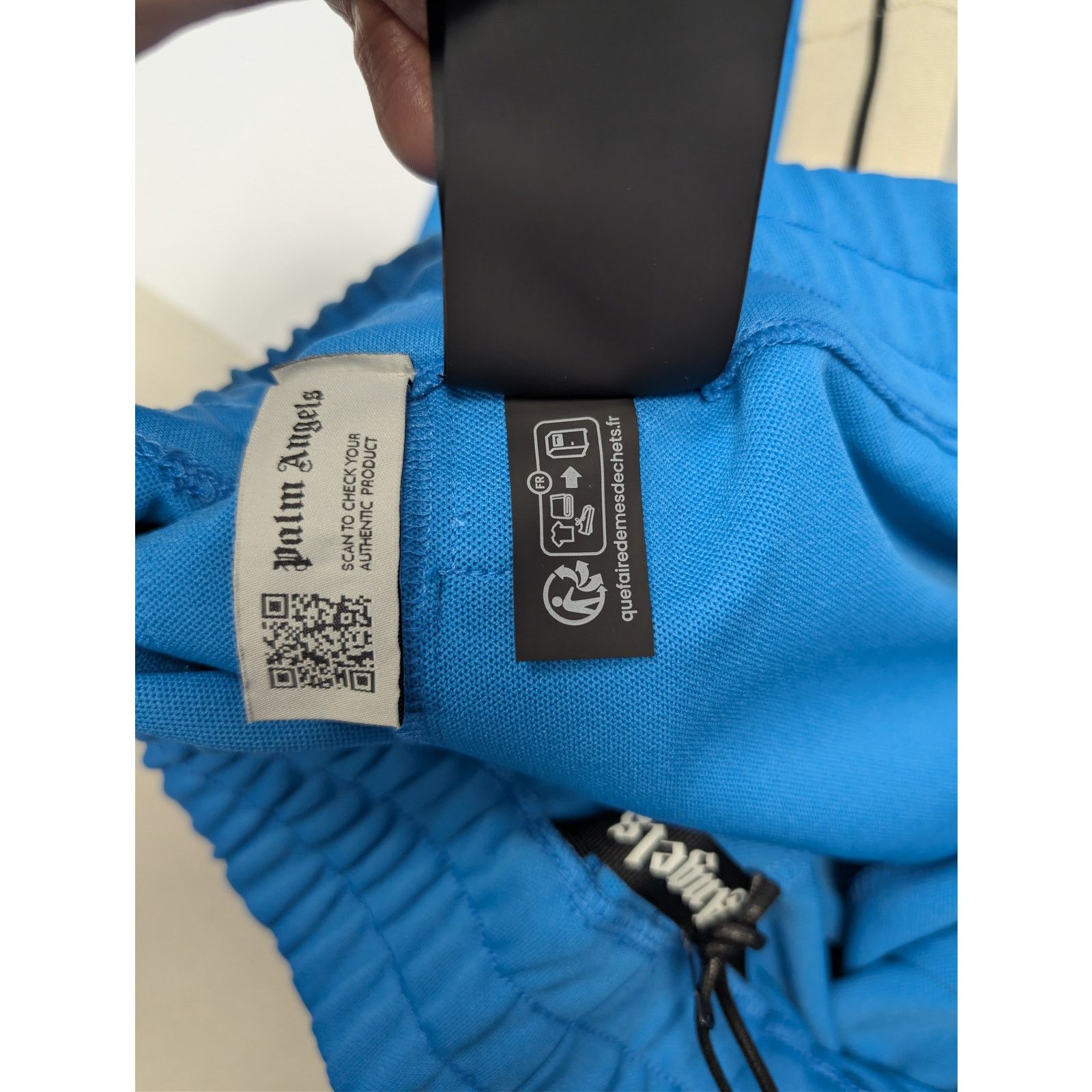 Palm Angels o1rshd1 Classic Logo Track Shorts in Light Blue / Off-White Size US 36 / EU 52 - 18 Thumbnail
