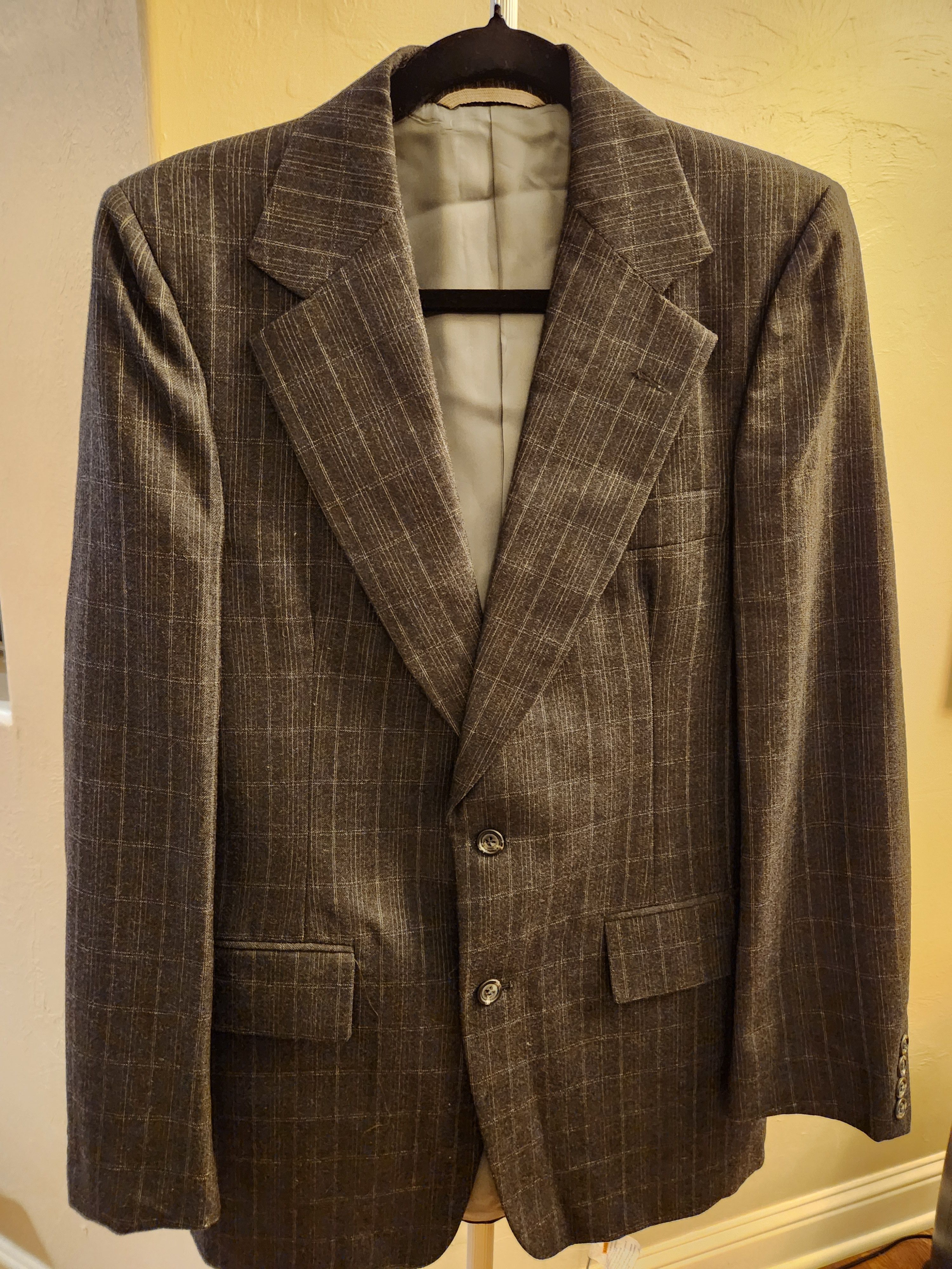 Vintage Rare NWOT Vintage 70's Faberge Men's Plaid Blazer. Size 38R - 1 Thumbnail