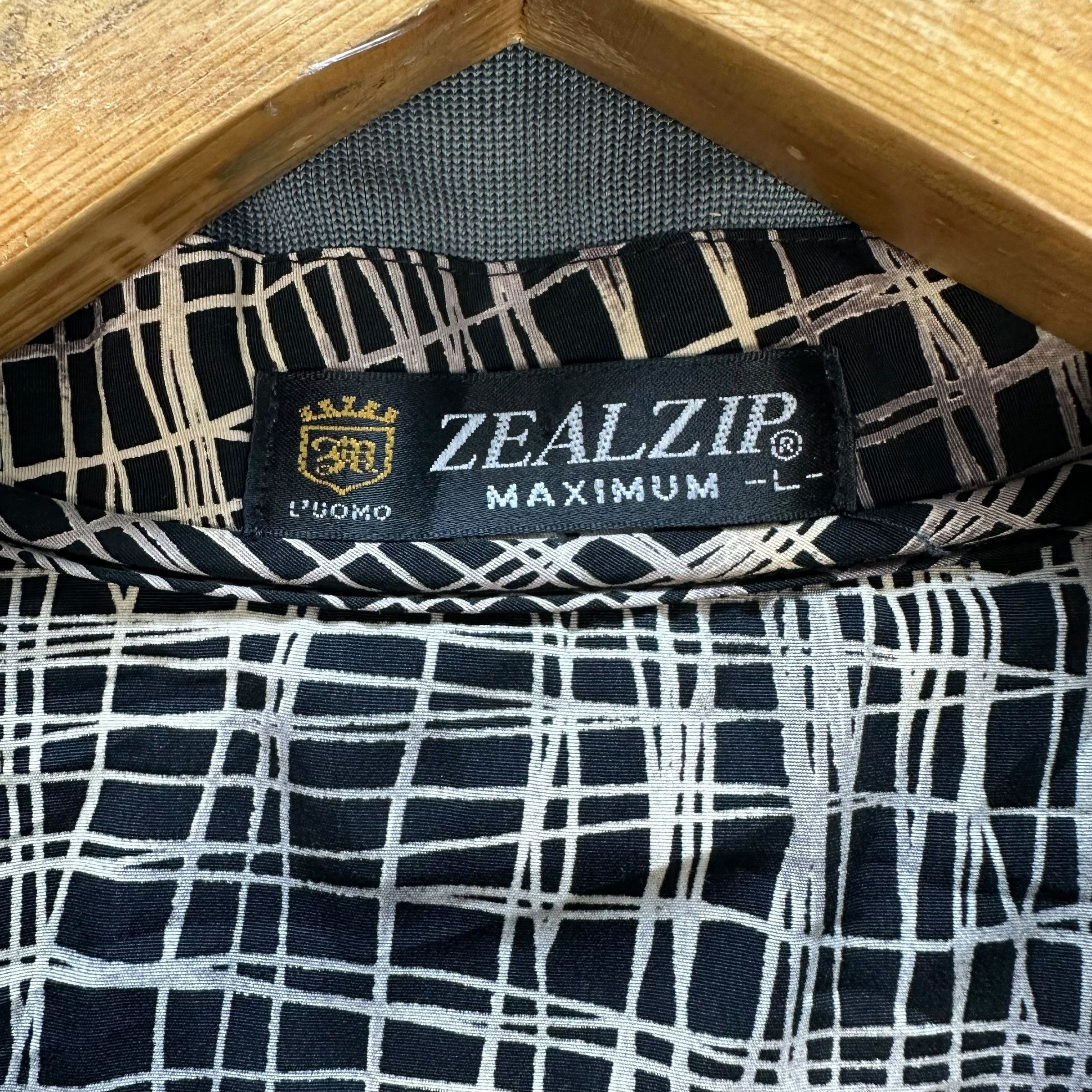 Japanese Brand ZEALZIP Single Pocket Pullover Buttoned Sweatshirt #A4-0089 Size US L / EU 52-54 / 3 - 9 Thumbnail