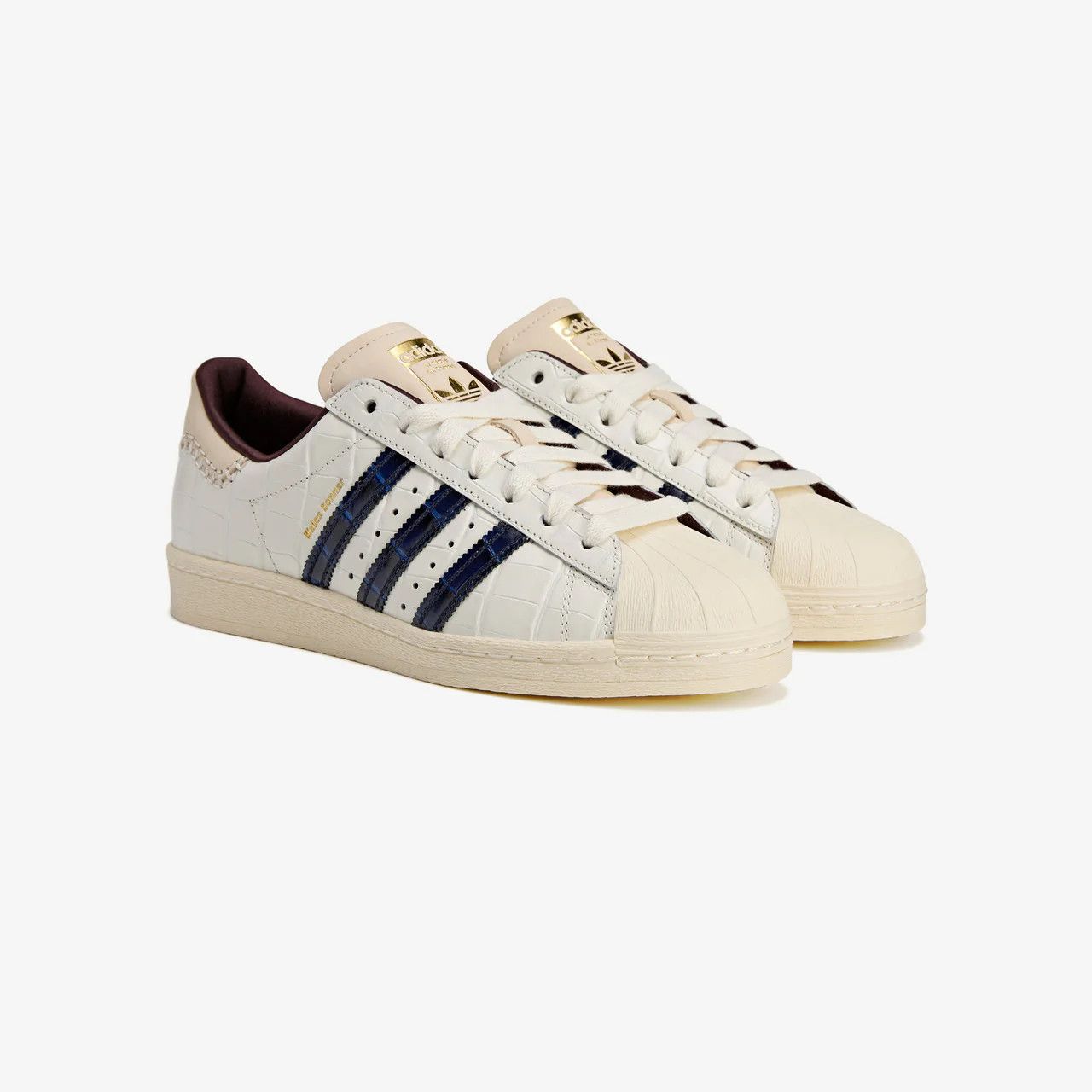 Adidas × Wales Bonner o1mle0725 Superstar Croc Low-Top Sneakers in White Size US 7 / EU 40 - 5 Thumbnail
