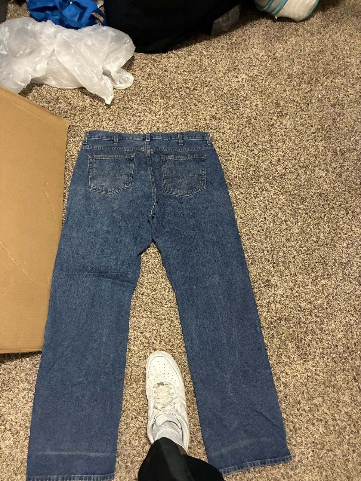 Carhartt × Greg Lauren Luxe Denim Tears ! (jaded denim) Size US 35 - 3 Thumbnail
