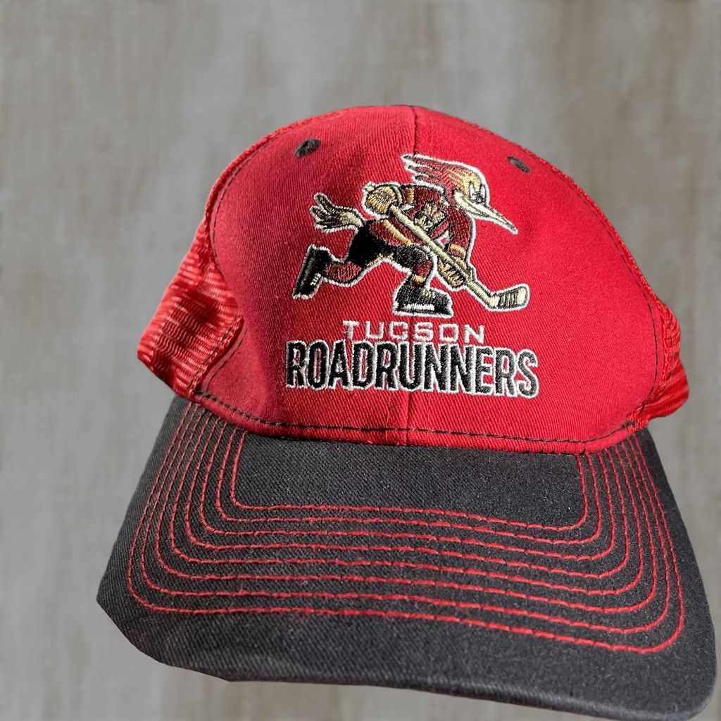 Vintage Tucson Roadrunners Hat Snapback Hat Cap Adjustable Dusty Red Cotton Baseball Cap Men One Size Sports Casual Size ONE SIZE - 1 Thumbnail