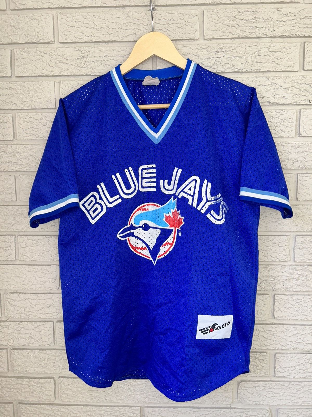 MLB Vintage 90s Toronto Blue Jays Ravens Mesh Jersey Size US S / EU 44-46 / 1 - 1 Thumbnail