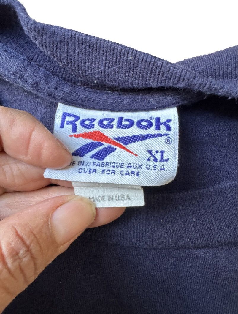 Other Vintage 90s REEBOK Spell Out Heather Blue T-SHIRT Size US XL / EU 56 / 4 - 2 Thumbnail