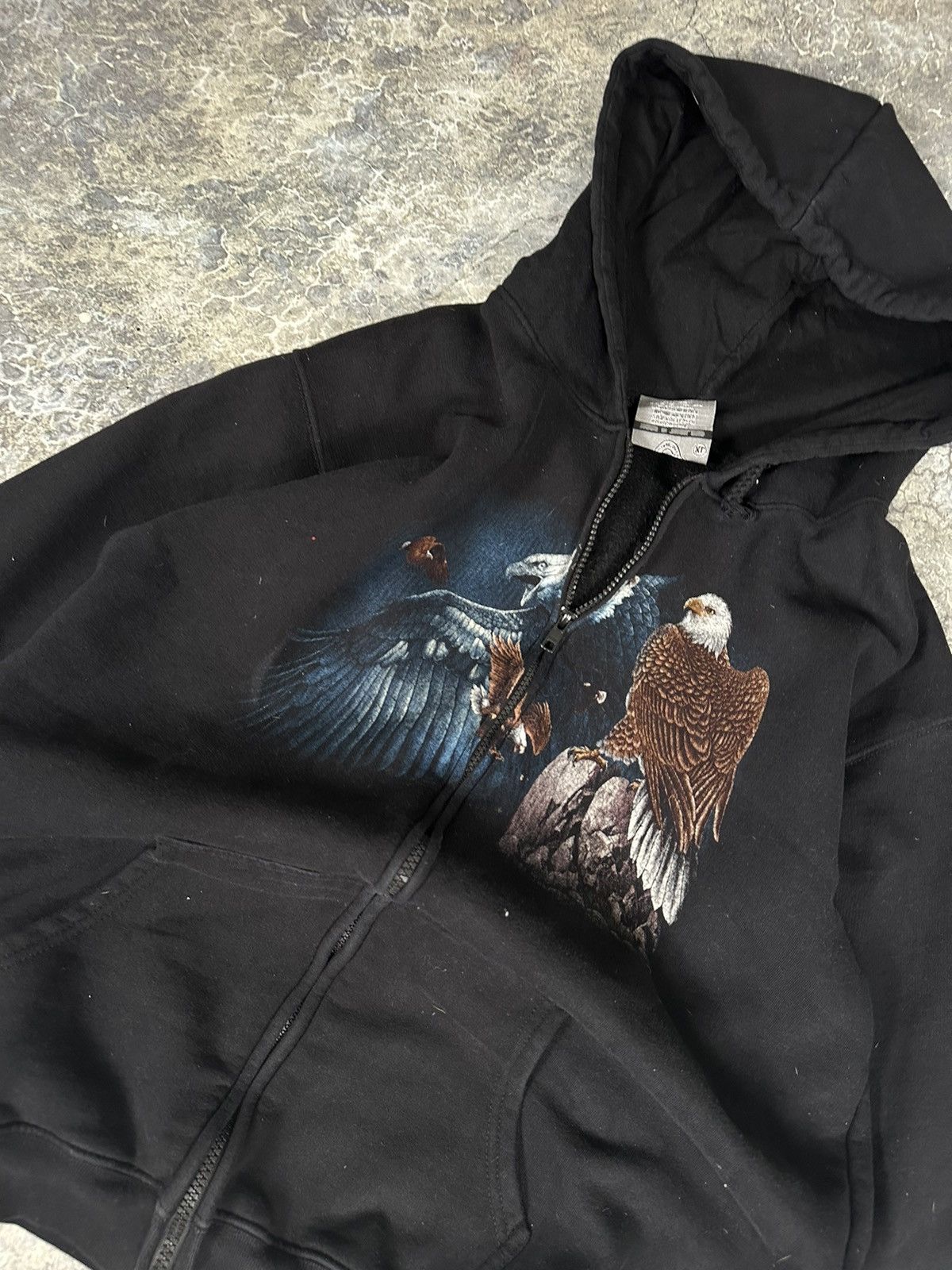 Vintage Vintage Eagle Print Zipup Hoodie Size US M / EU 48-50 / 2 - 4 Thumbnail