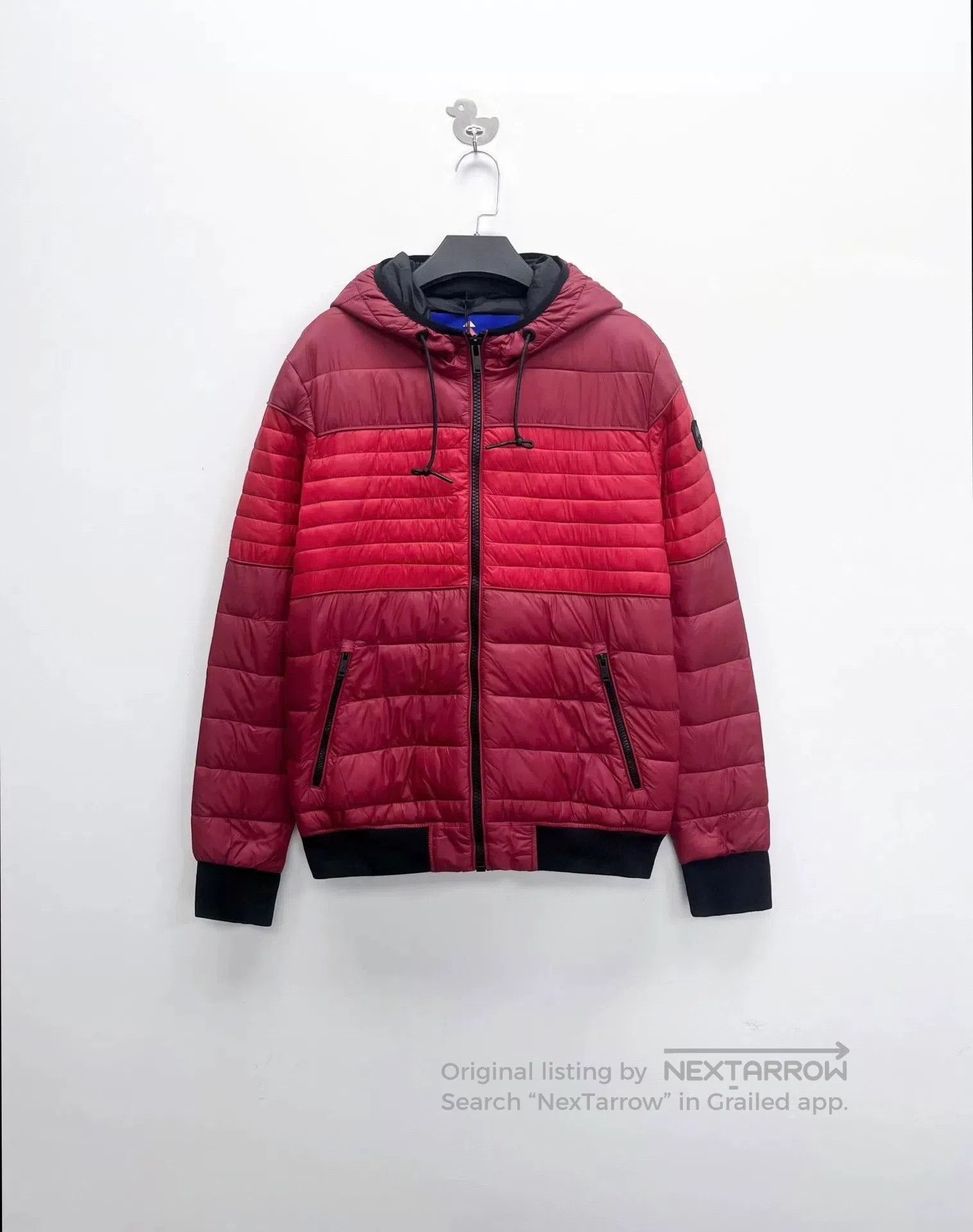 Moose Knuckles Moose Knuckles Red Stripe Black Logo Hooded Puffer. Size US M / EU 48-50 / 2 - 1 Thumbnail