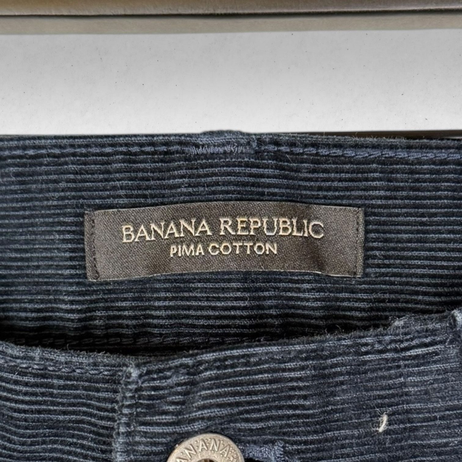 Banana Republic Banana Republic 100% Pima Cotton Corduroy Men's 40x34 Black Size US 40 / EU 56 - 3 Thumbnail