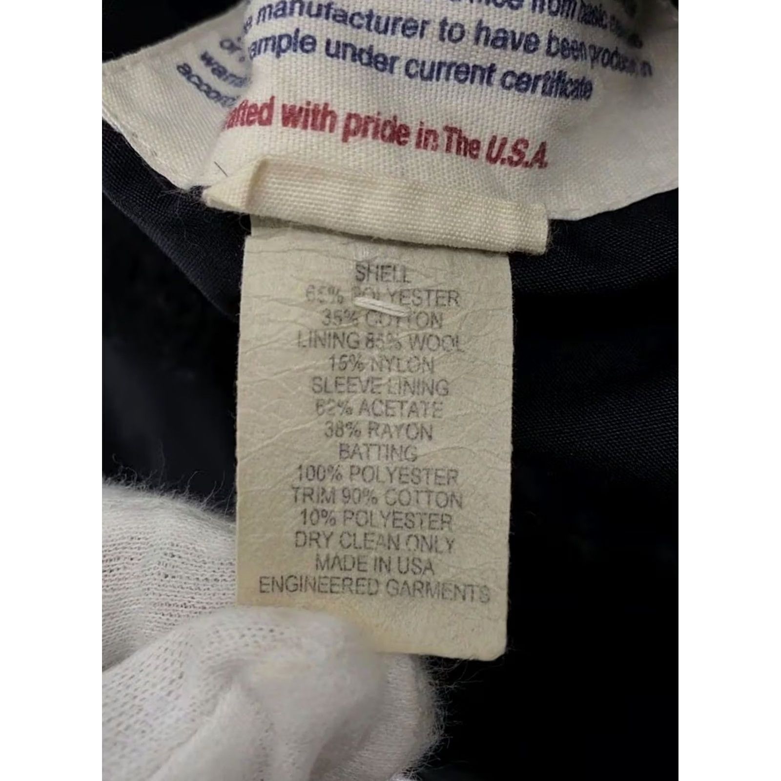 Engineered Garments Engineered Garments Coat Men M Polyester Navy Solid Casual outer USED Size US M / EU 48-50 / 2 - 4 Thumbnail