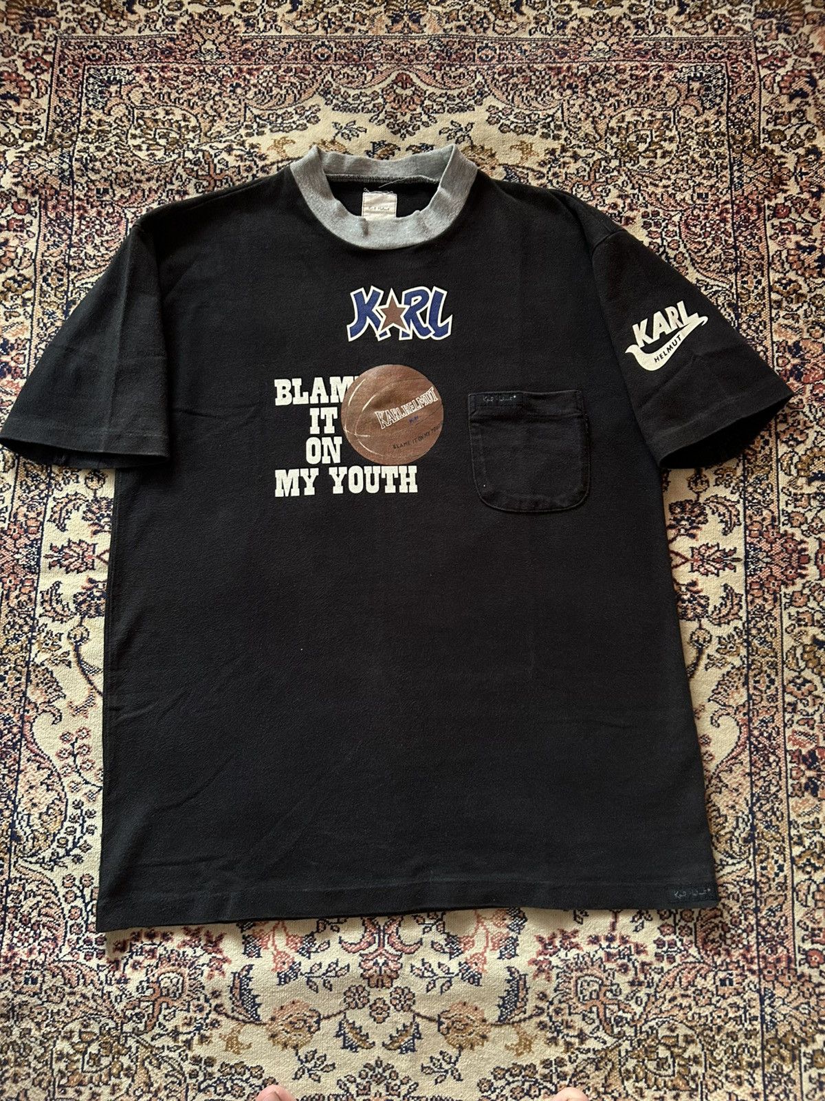Designer × Karl Helmut × Vintage VINTAGE KARL HELMUT TSHIRT Size US L / EU 52-54 / 3 - 1 Thumbnail