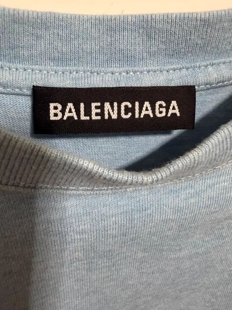 Balenciaga Balenciaga Haze Blue Short Sleeve T-Shirt Size US XS / EU 42 / 0 - 2 Thumbnail