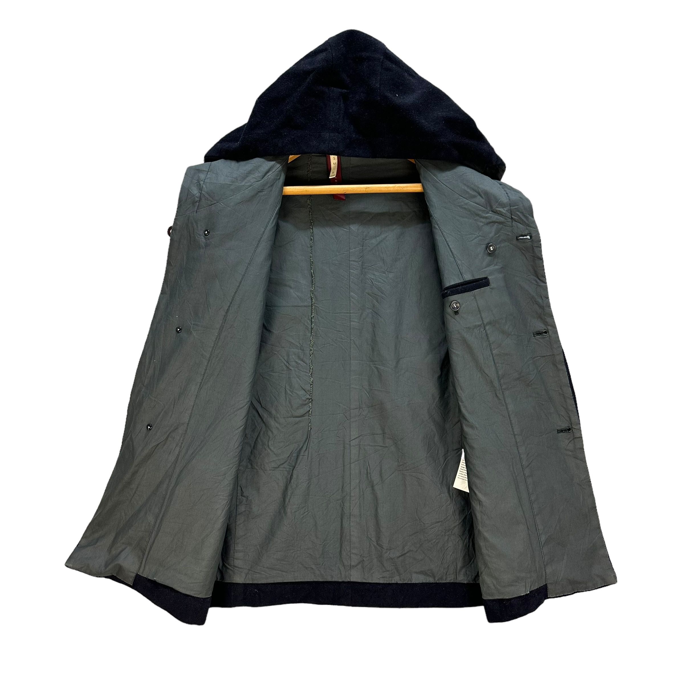 Japanese Brand SCHEME 2 Wool Cashmere Hooded Jacket #A22-0517 Size US M / EU 48-50 / 2 - 6 Thumbnail