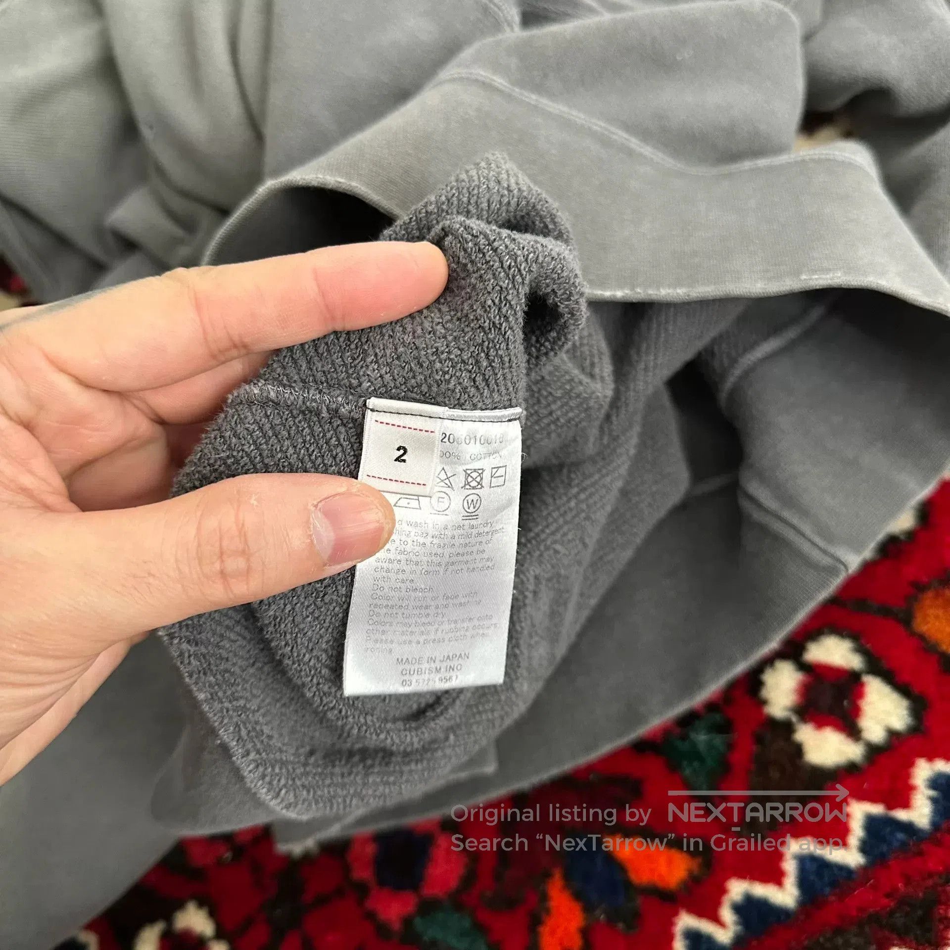 Visvim visvim jumbo hoodie in gray. Size US L / EU 52-54 / 3 - 5 Thumbnail
