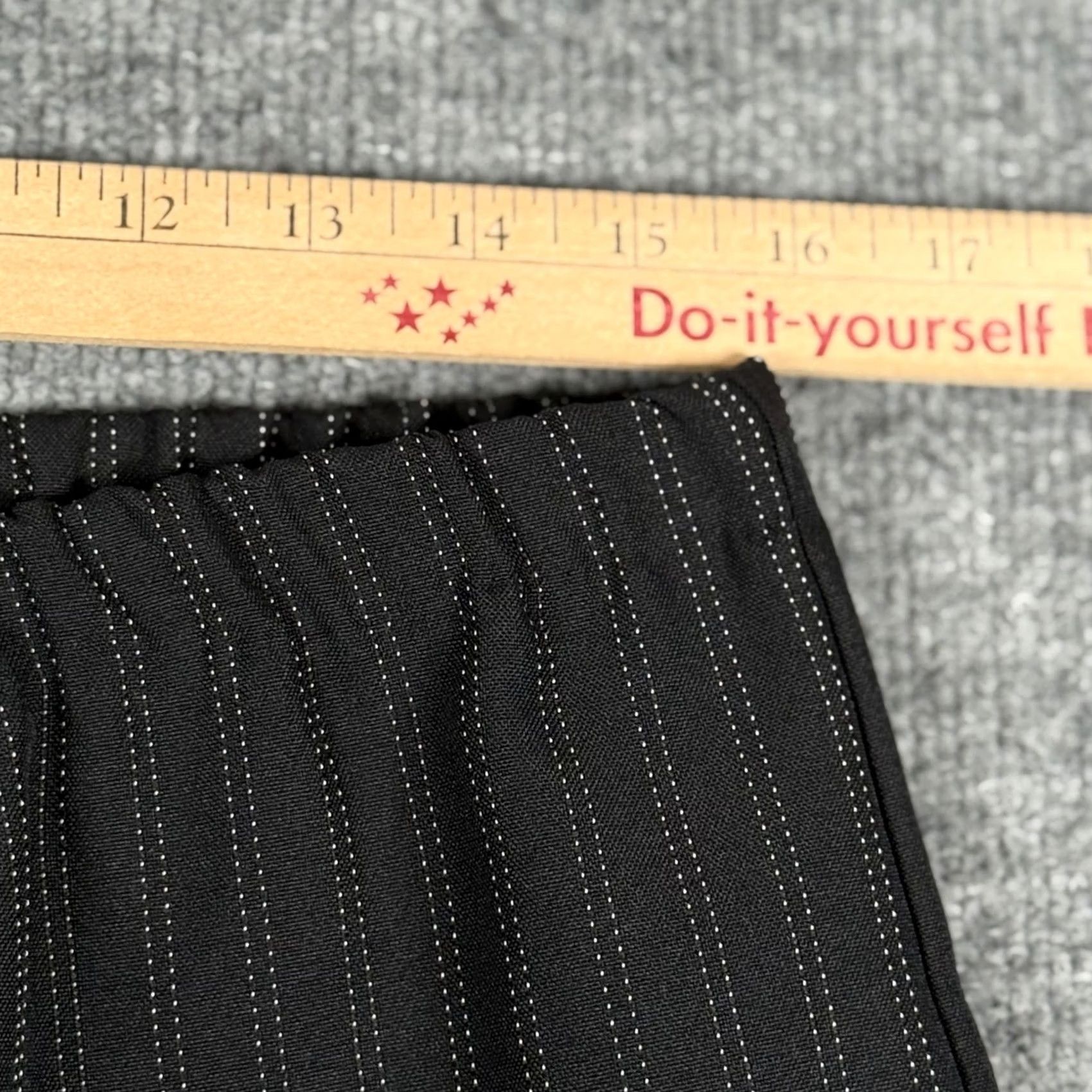 Vintage VINTAGE Pinstripe Dress Pants 10P Straight Elastic Waist Corpcore Office USA Women Pants 32in Waist 28in Inseam Size 32" / US 10 / IT 46 - 6 Thumbnail