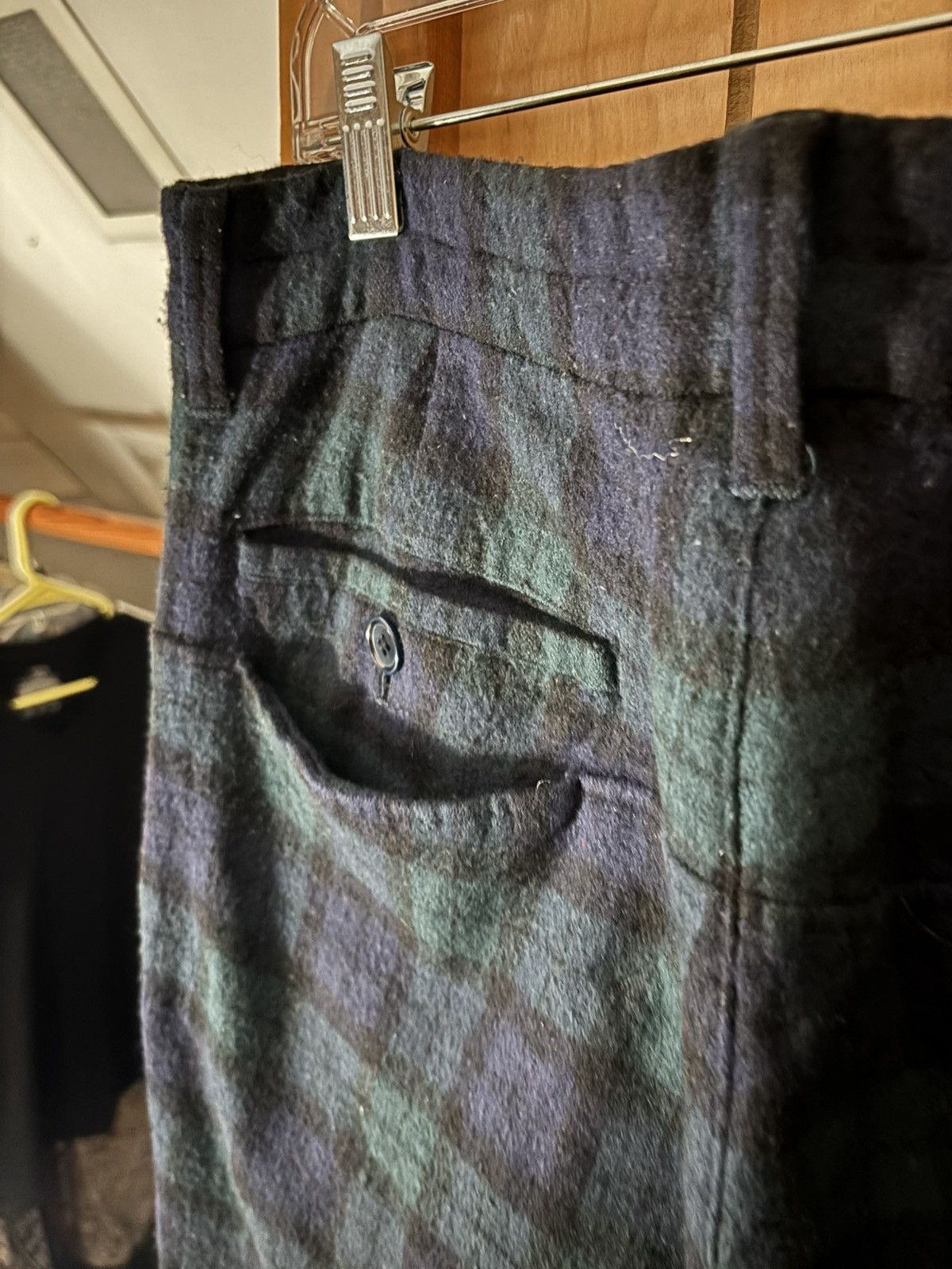 Undercover Undercoverism Green and Navy Plaid Pants Size US 32 / EU 48 - 5 Thumbnail