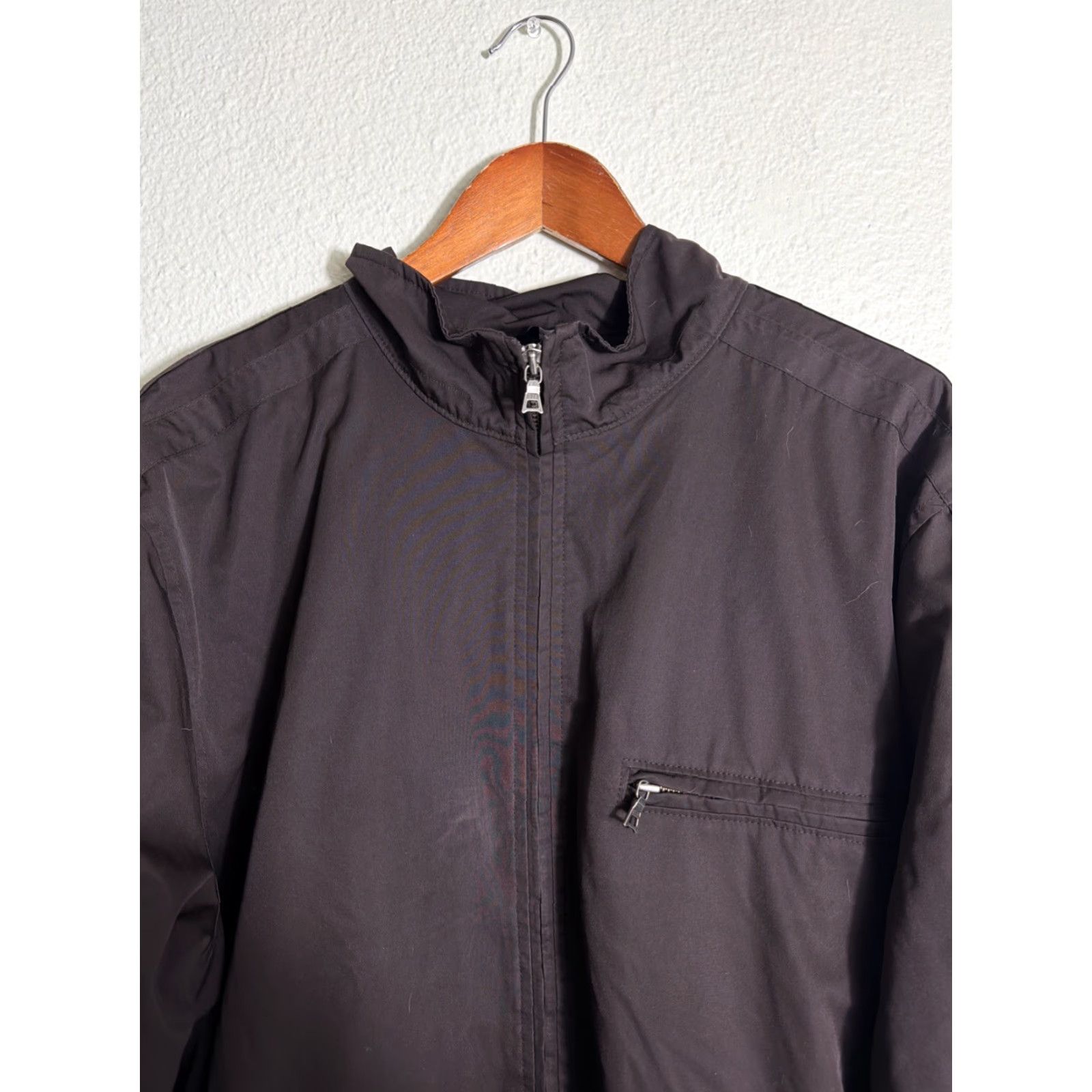 Gap VINTAGE Gap Bomber Jacket Nylon Polyester Lining Full Zip Mens XL Brown Size US XL / EU 56 / 4 - 3 Thumbnail