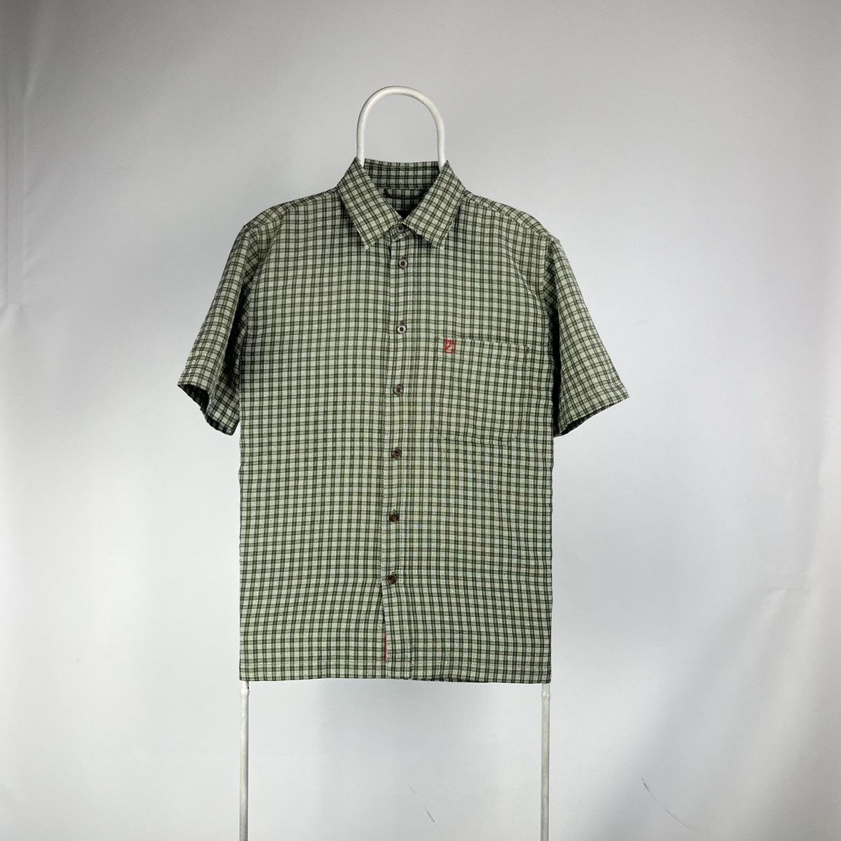 Fjallraven Fjallraven shirt check green white short sleeve equipment Size US M / EU 48-50 / 2 - 1 Thumbnail