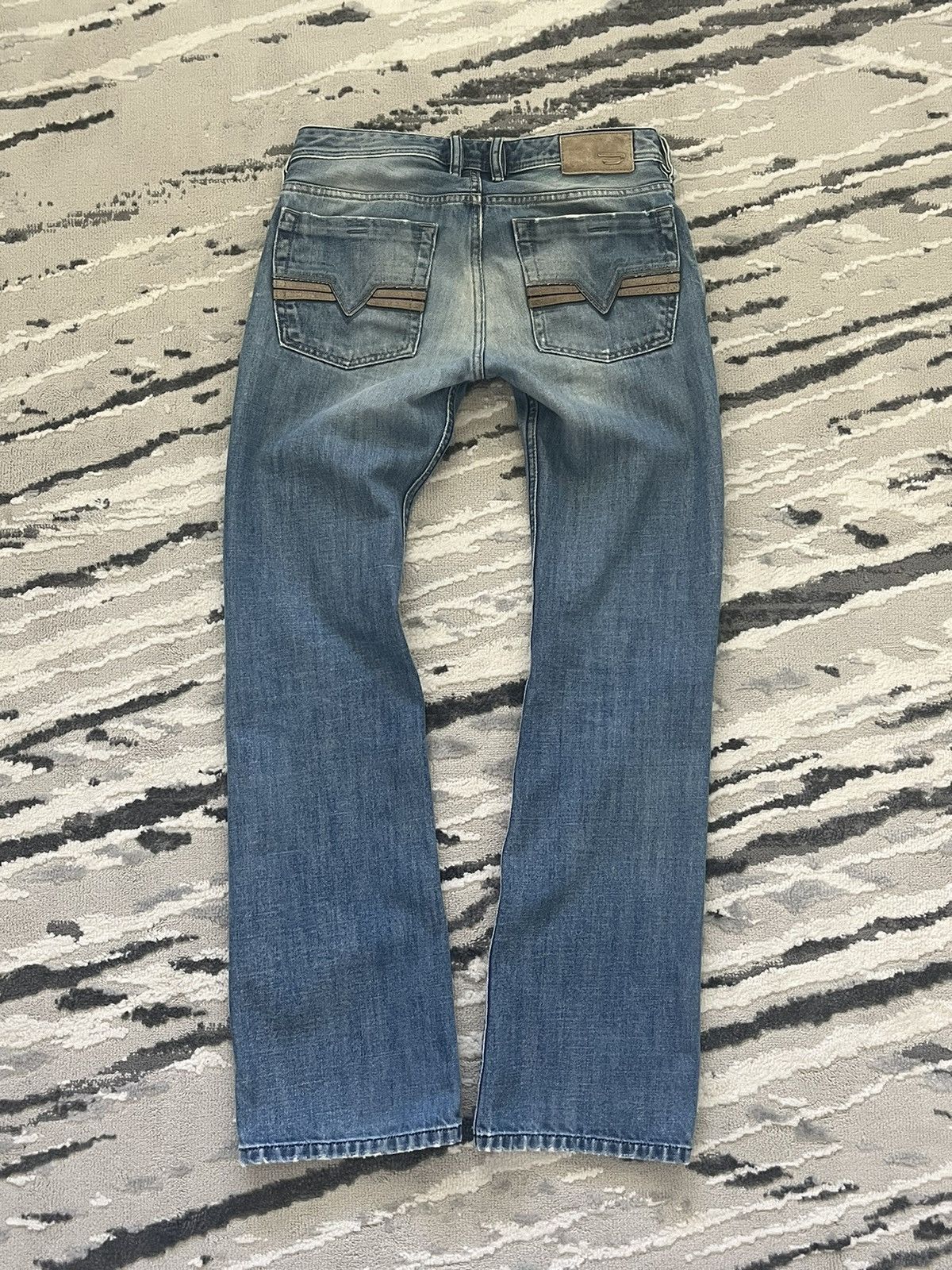 Diesel × Vintage Diesel Y2K Vintage Bootcut Flare Distressed Jeans 