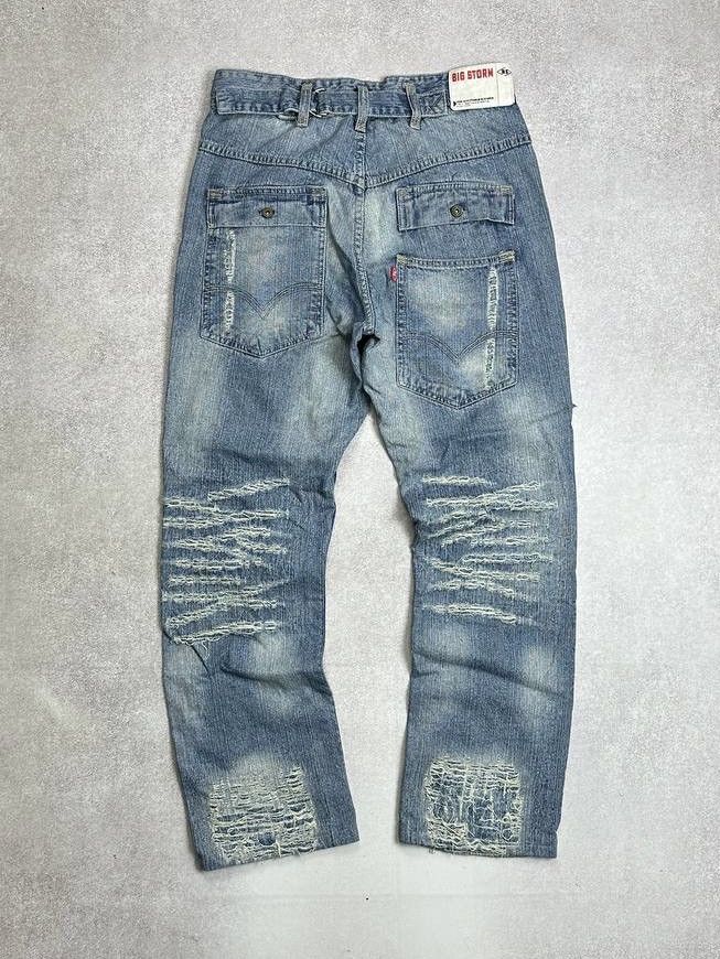 Hysteric Glamour CRAZY Japanese Distressed Clockhouse Vintage Y2K Baggy Jeans Size US 30 / EU 46 - 4 Thumbnail