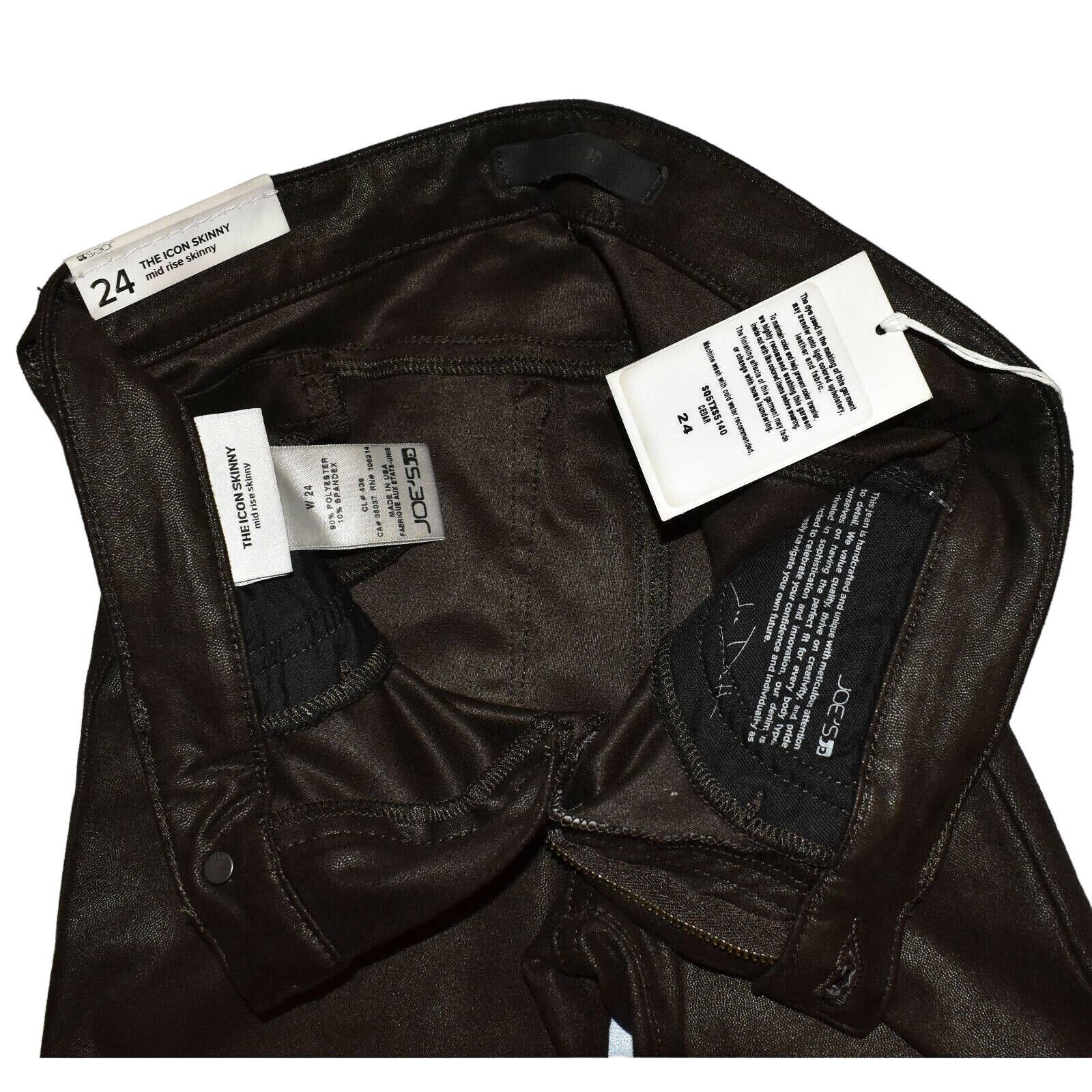 Joe's NEW JOES The Icon Skinny Stretch Cedar Faux Suede Jeans 24 Size 24" / US 00 / IT 34 - 5 Thumbnail