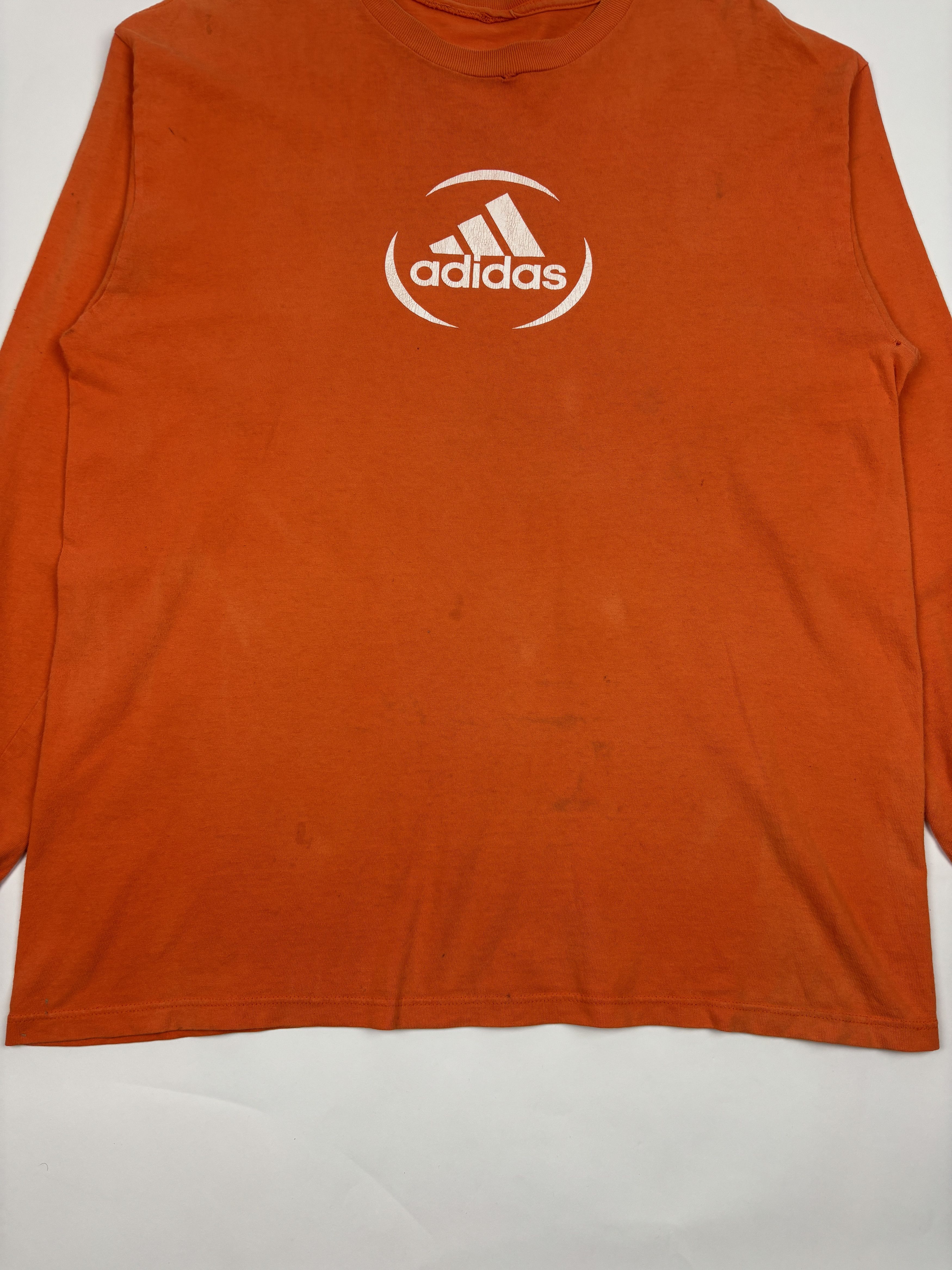 Nike Vintage Orange Adidas Longsleeve Y2K Size US XL / EU 56 / 4 - 2 Thumbnail