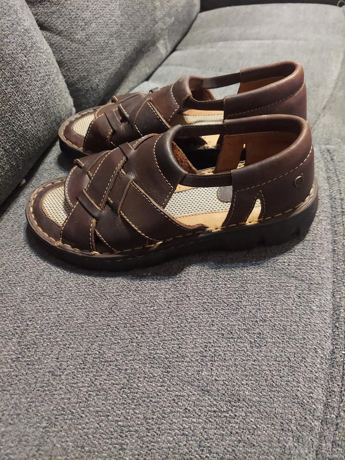 Born Born 90's Womens Brown Leather Fisherman Sandals Size 8 Size US 8 / IT 38 - 3 Thumbnail