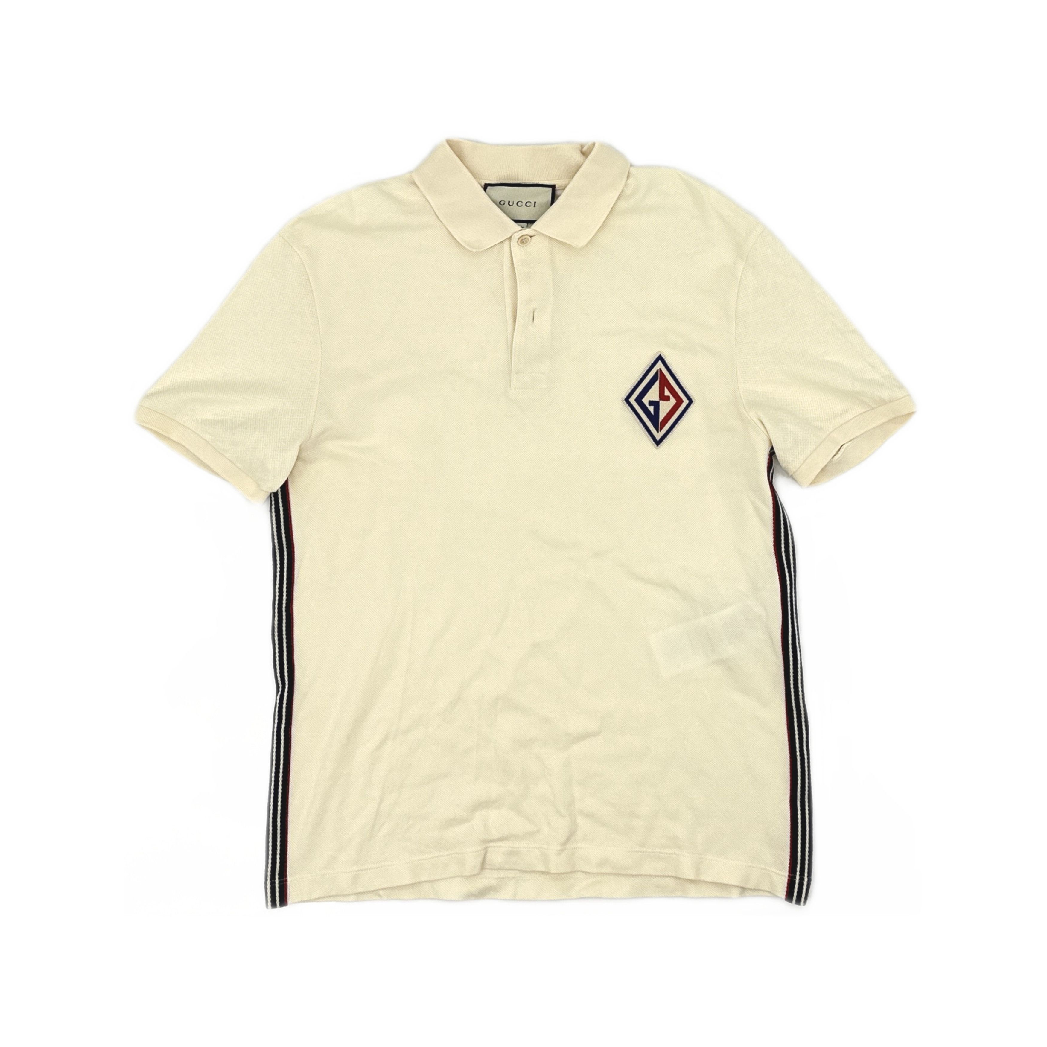 Gucci Gucci Embroidered Logo Polo Shirt Size M Size US M / EU 48-50 / 2 - 1 Thumbnail