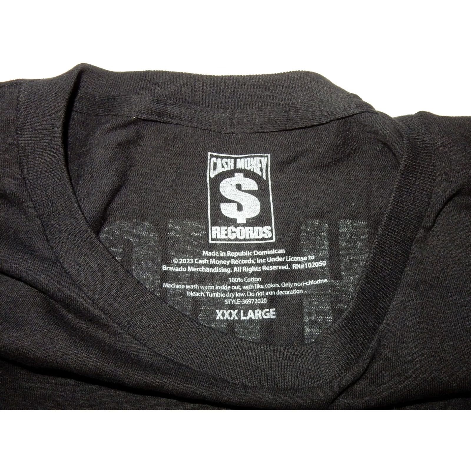 Vintage Cash Money Records Men's T-Shirt 3XL Black Short Sleeve Graphic Print Shirt Mens Size US XXL / EU 58 / 5 - 4 Thumbnail