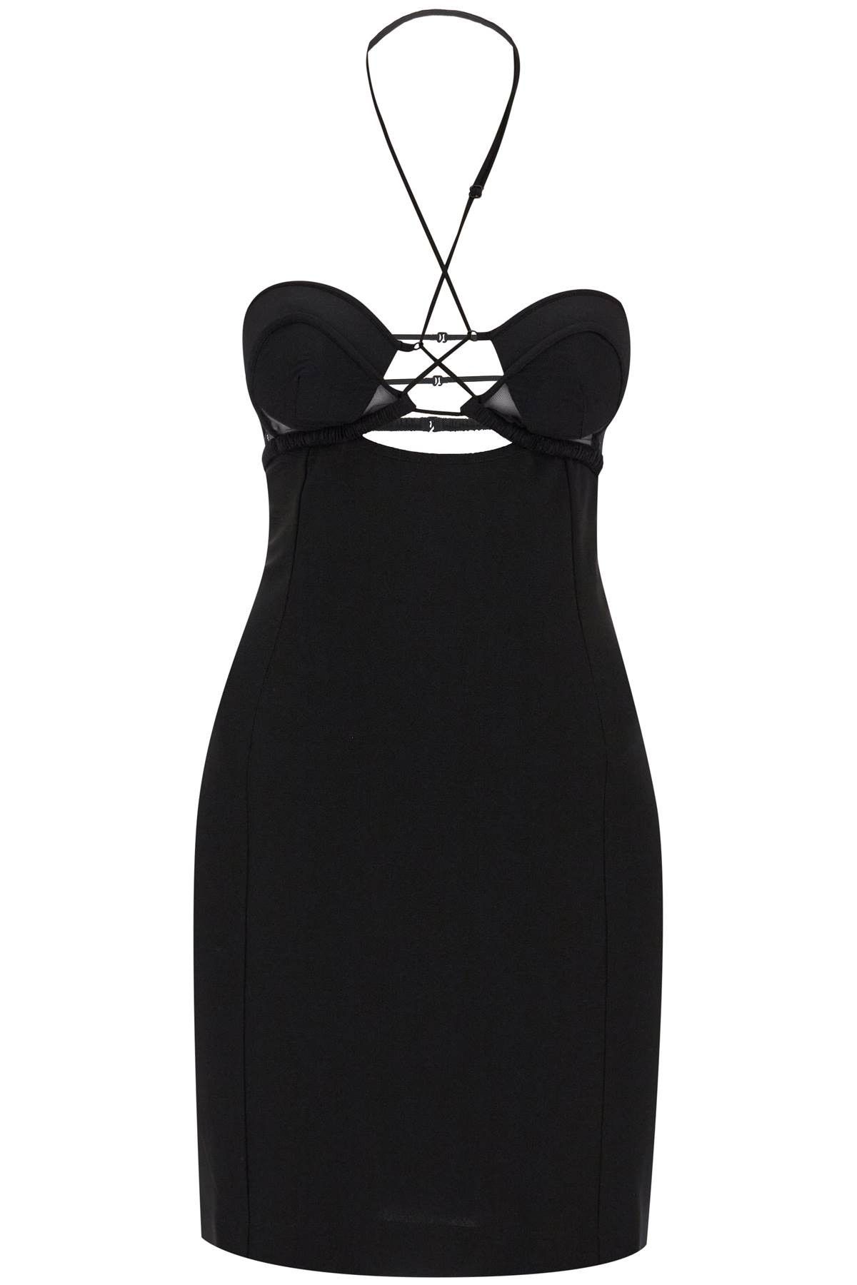 image of Nensi Dojaka 'hilma' Mini Dress in Nero, Women's (Size Small)